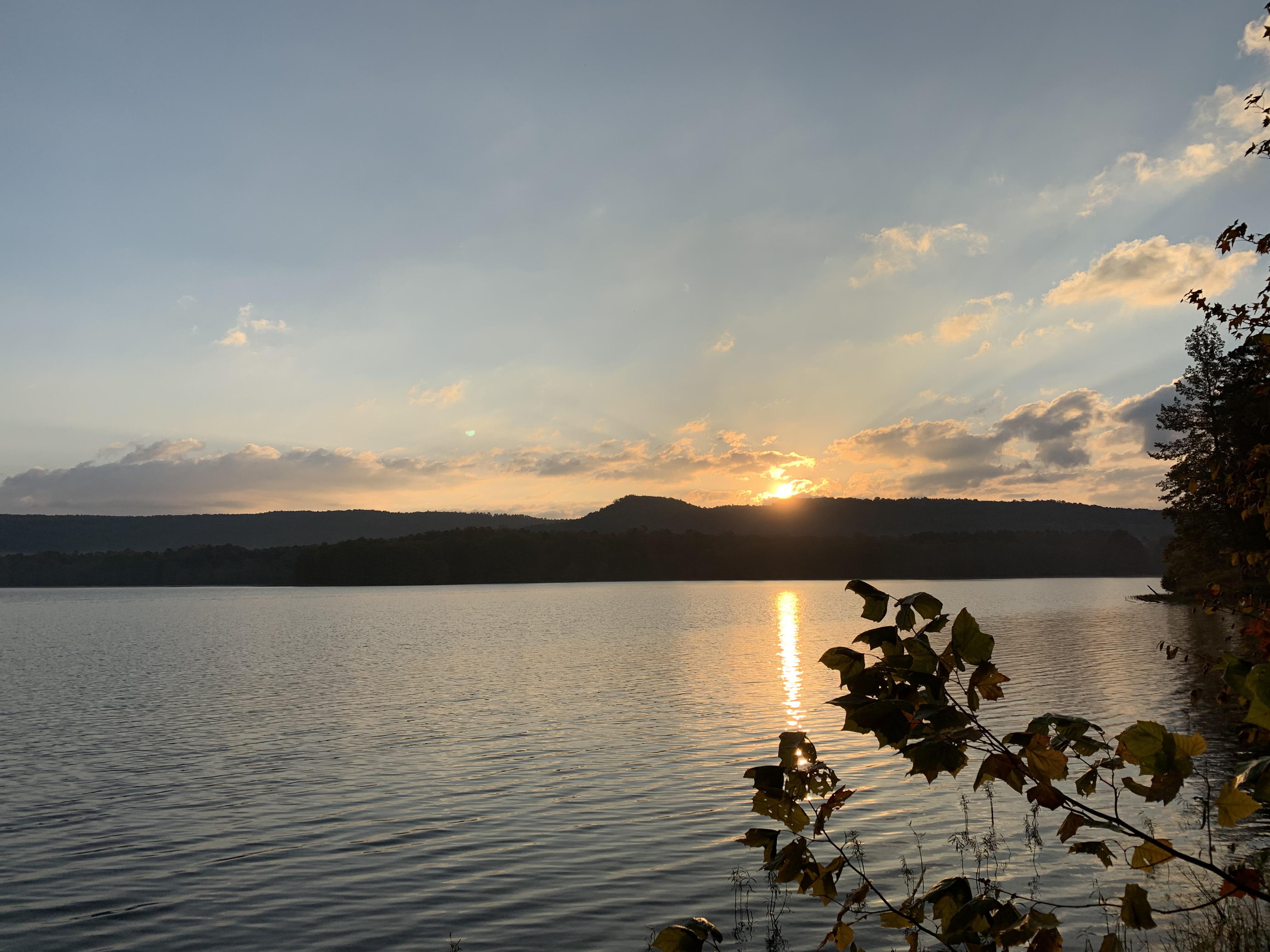 Sunrise at Cove Lake campground. OzarkSt. Francis NF. Paris, AR Site