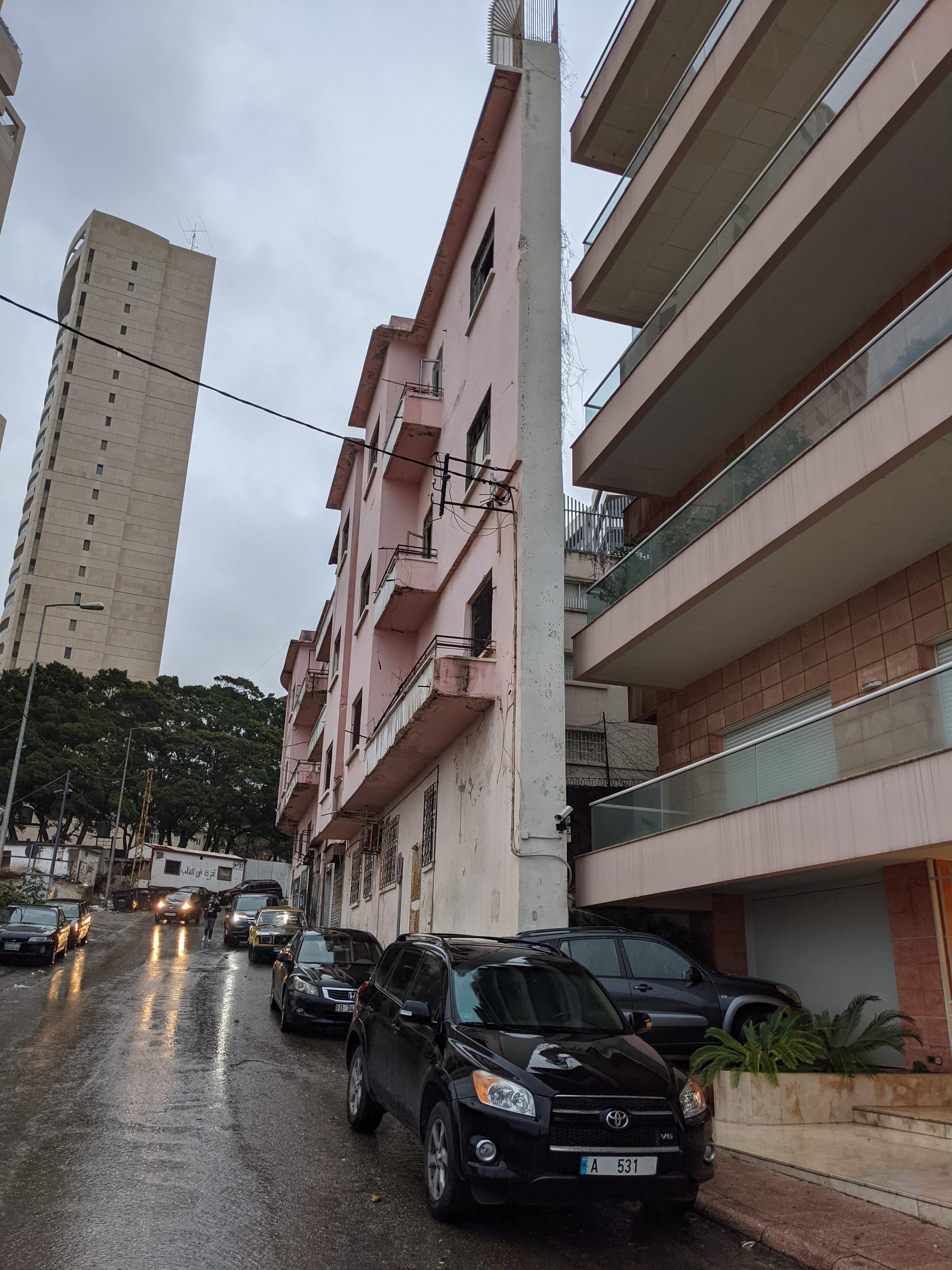 Visiting Lebanon today. Made a point to see The Grudge building