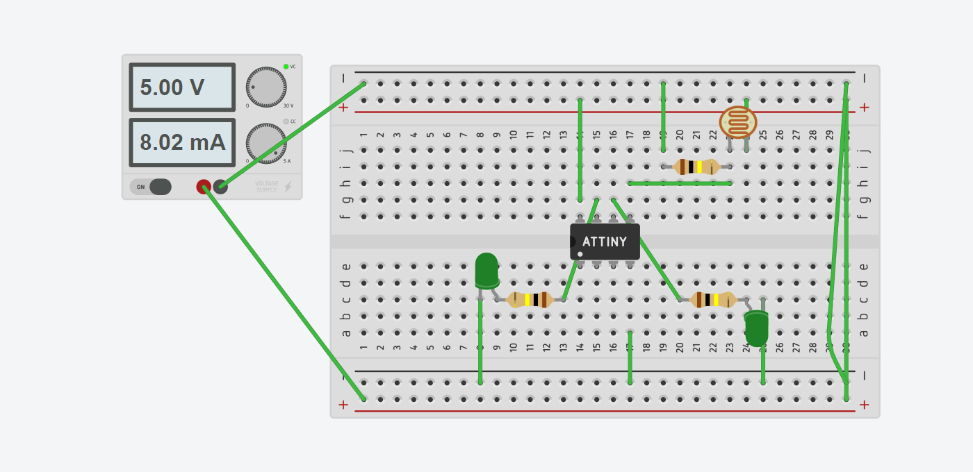 i cant get the photoresistor to work. any help code is in the comments