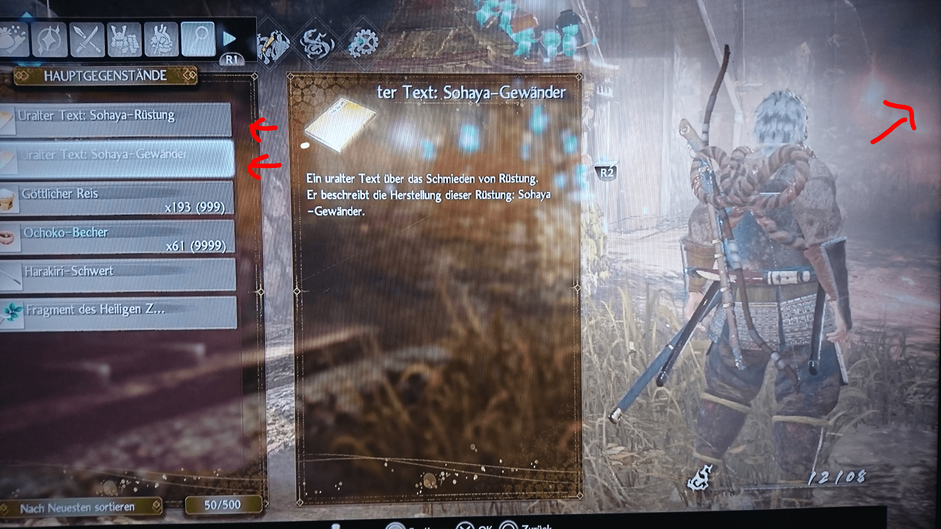 Red Demon Armor Nioh Smithing Text