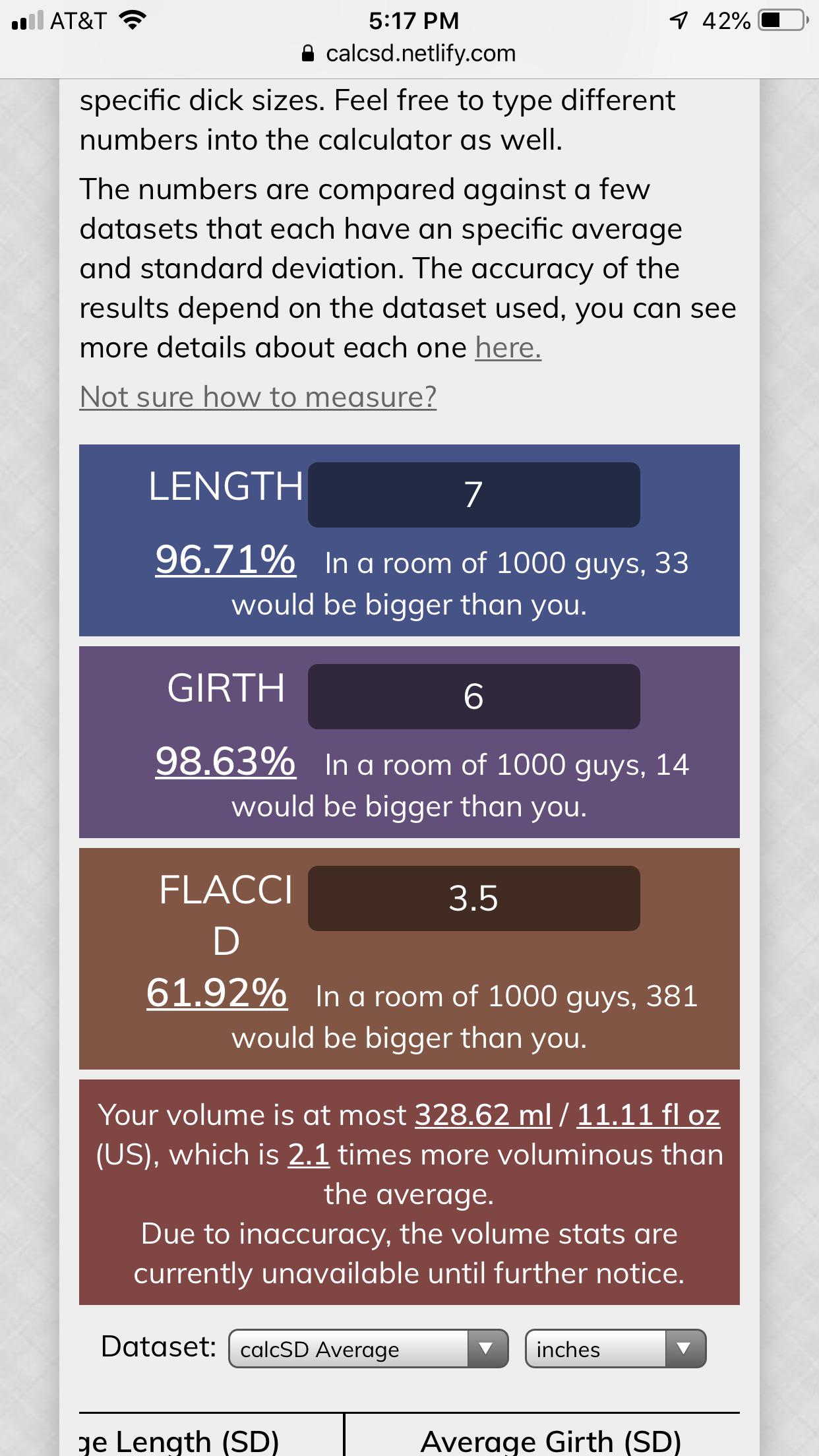 Percentile calculator, what are you guys at??