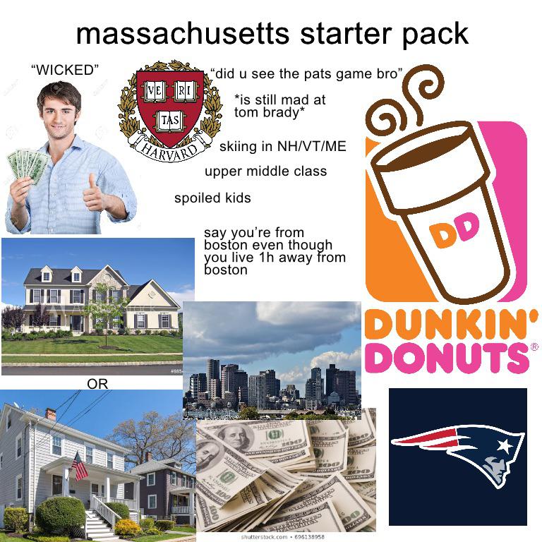 massachusetts starter pack (reposted because it was taken down for a
