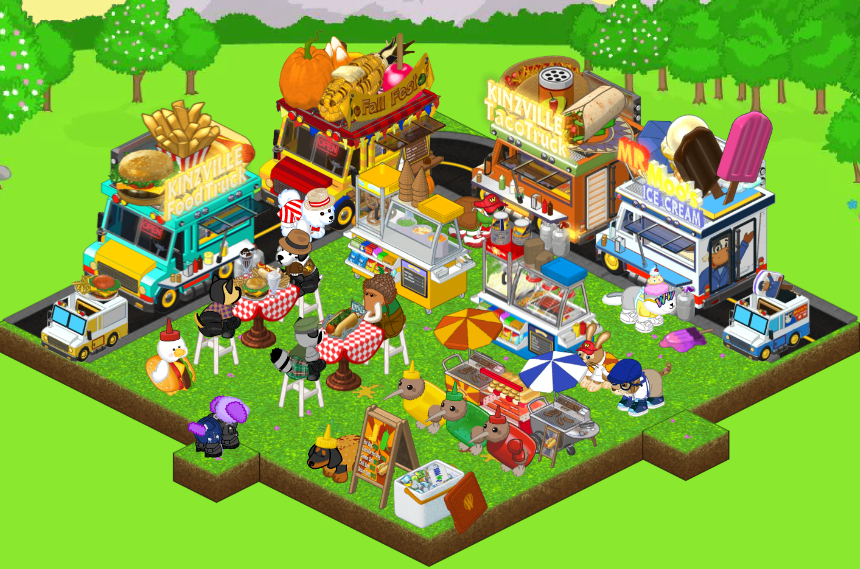 Finally have 3 kiwis to complete my food truck park room. r/kinz