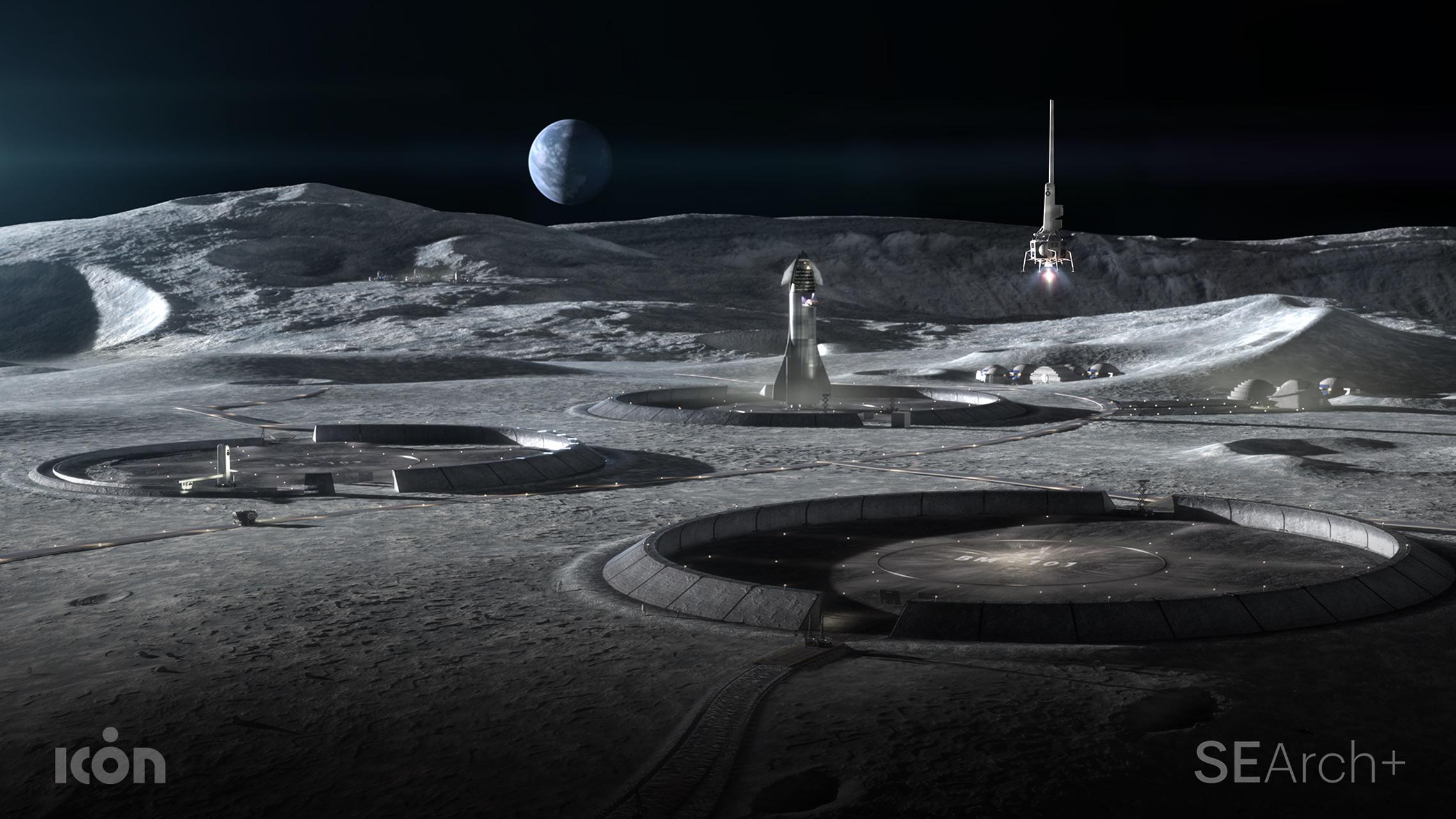 This render of a moon base by NASA sounds amazing (source in comments