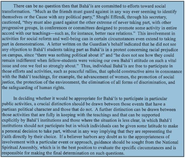 This was shared in my local Baha’i email group, I found it really