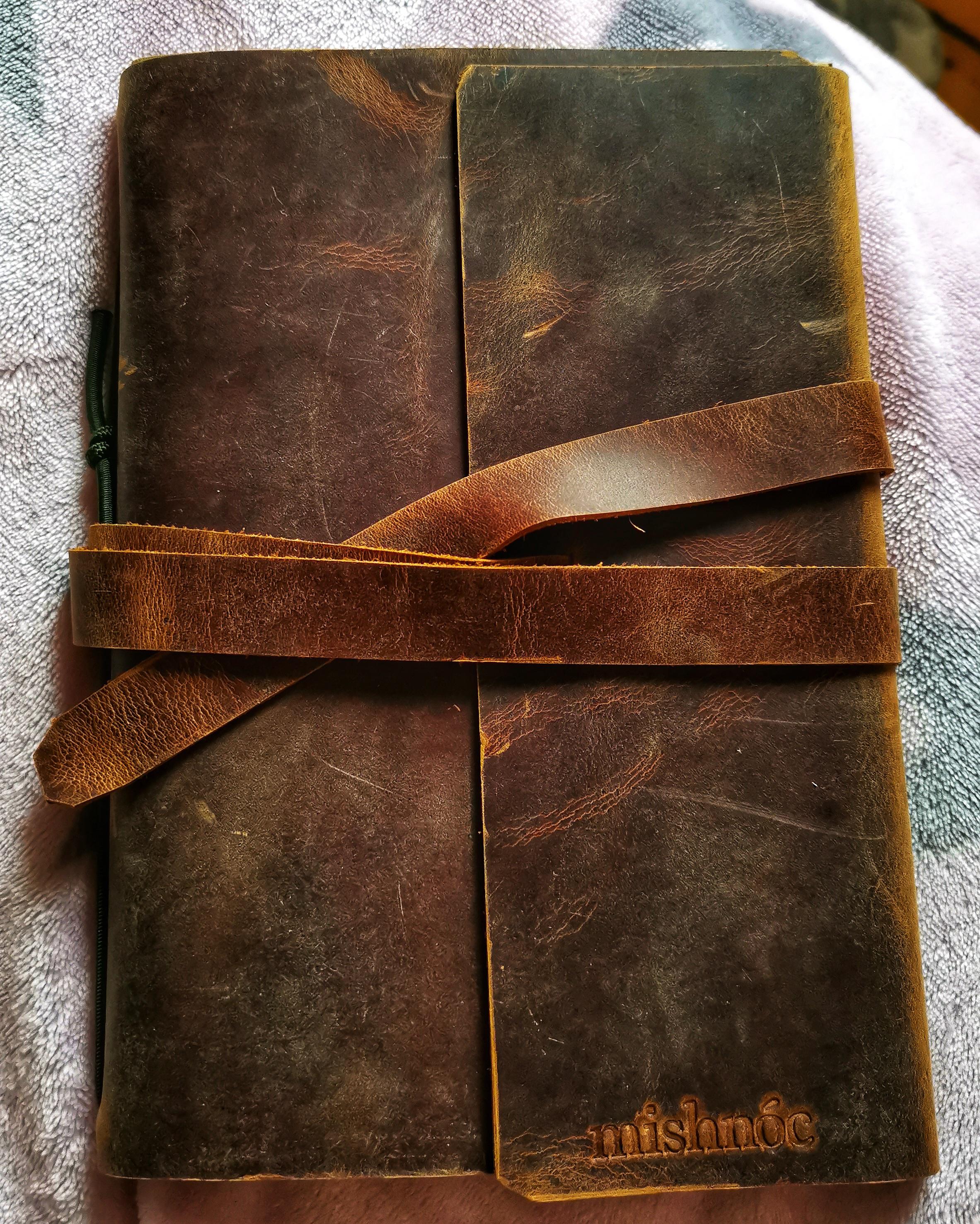 Got my first leather journal from small local leather shop r/notebooks