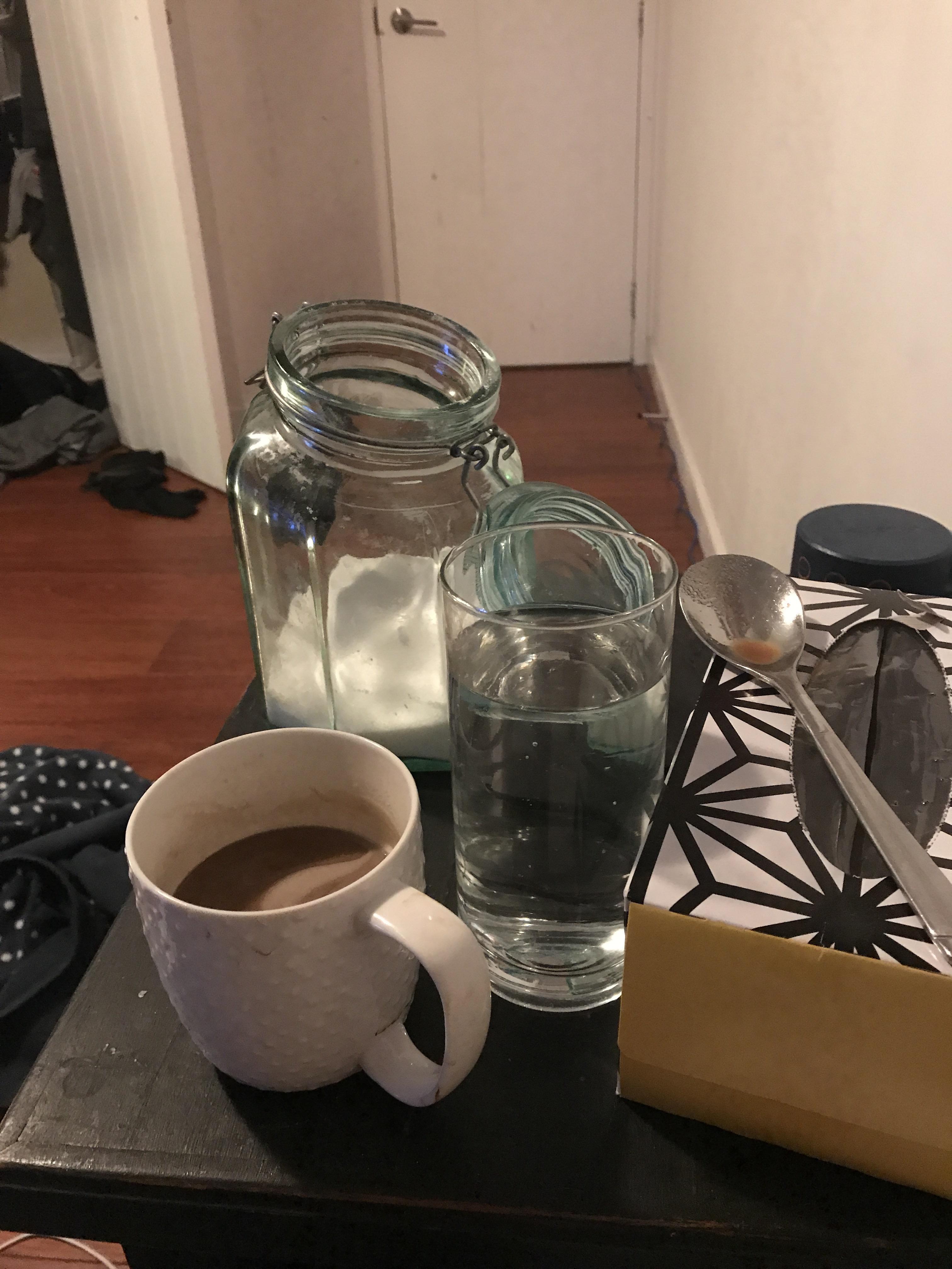 In my country the trailer drops at 2AM so I have a 5 shot coffee with