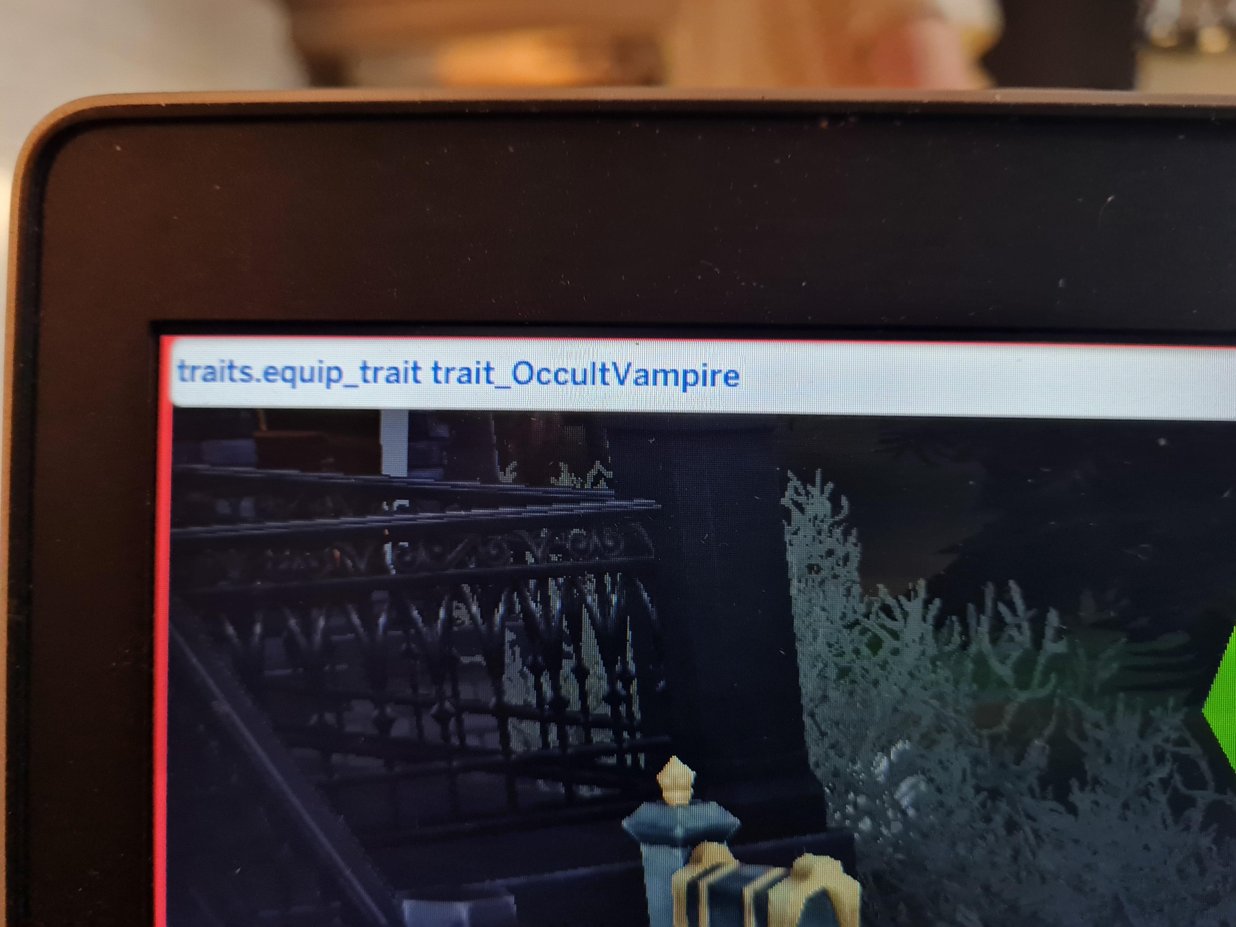 Turning vampire cheat doesn't work. Created a sim and want him to be a vampire now but the cheat