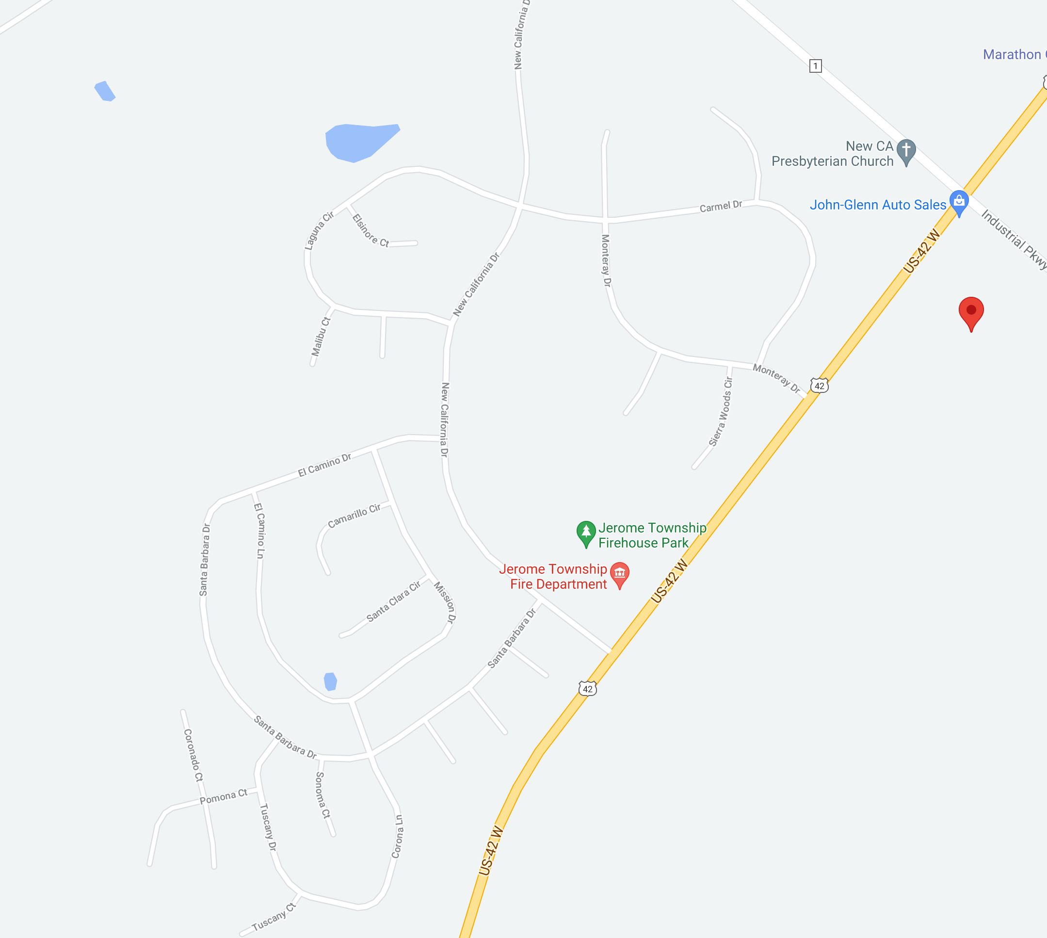 California Streets in New California (Plain City between Dublin and