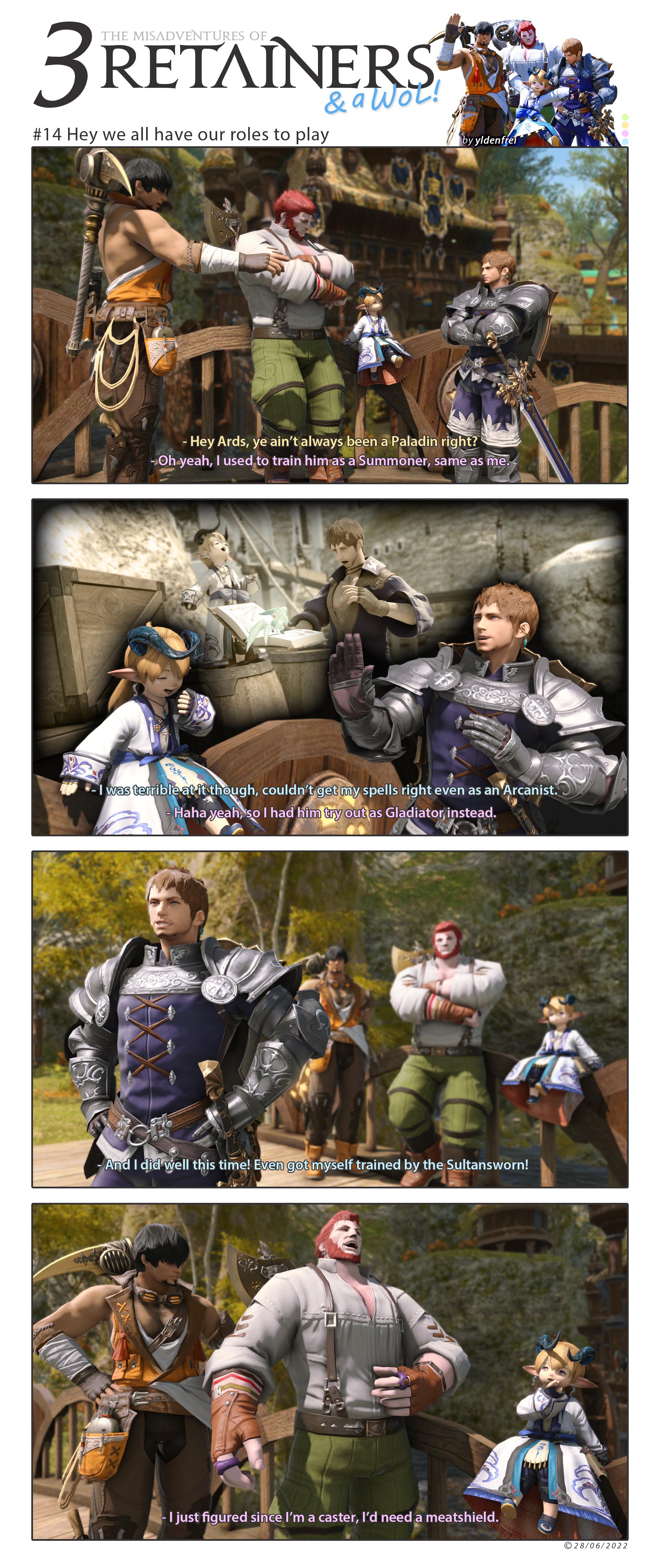 [3 Retainers & a WoL 14] Anybody else change their retainer's job? r