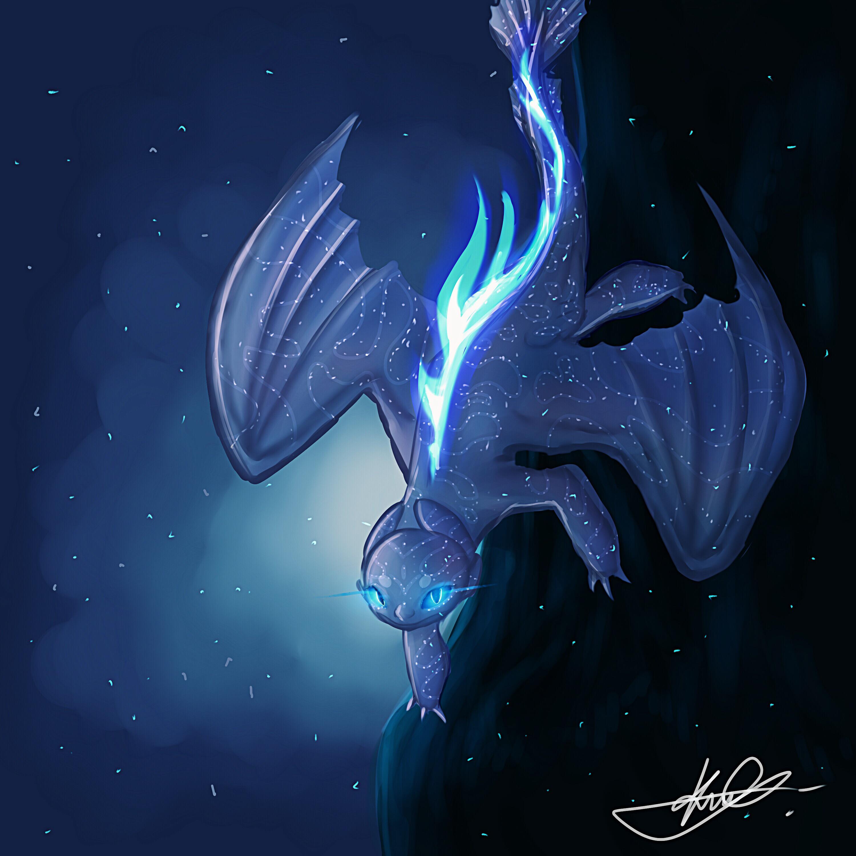 Httyd Light Fury Name White scales pink patterns and light blue eyes