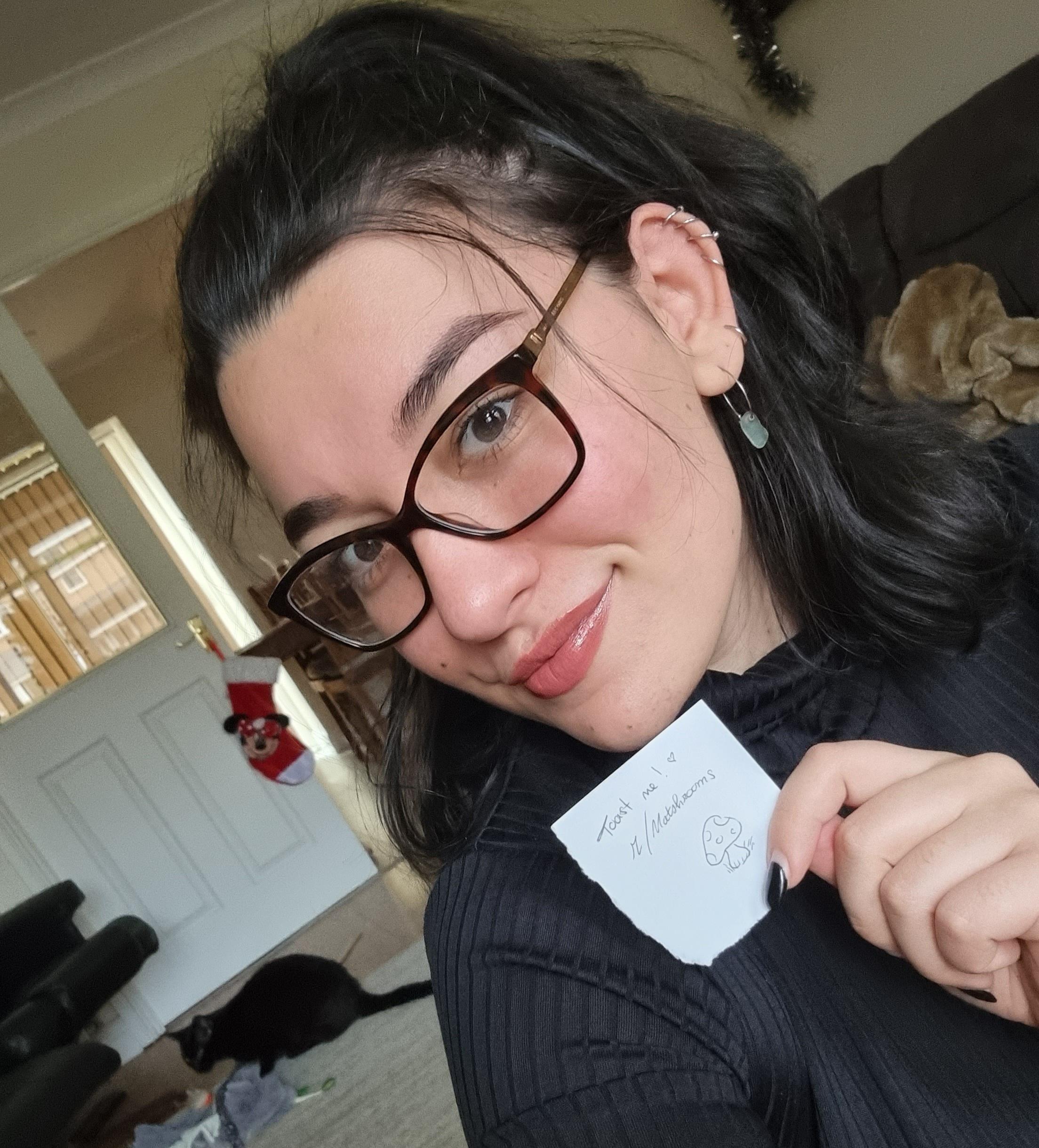Toast me and my kitty! Work has been stressful and I'd love a little