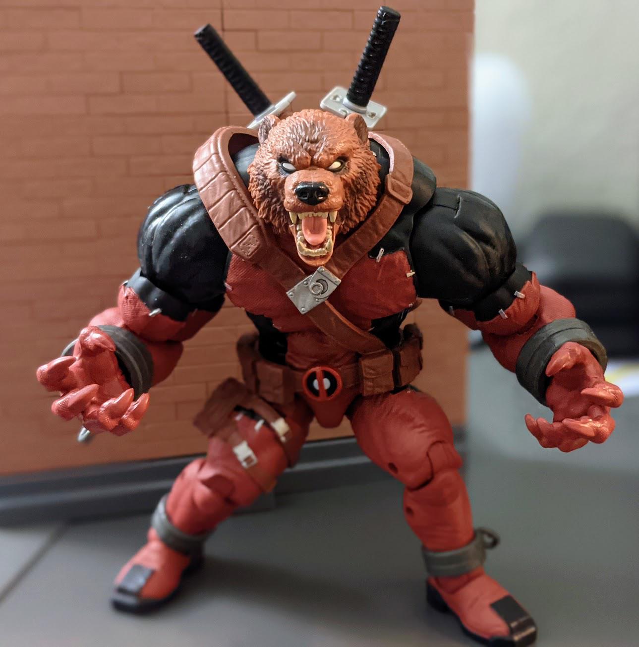 Ursa Pool head swap. Just give him the picnic basket! r/MarvelLegends