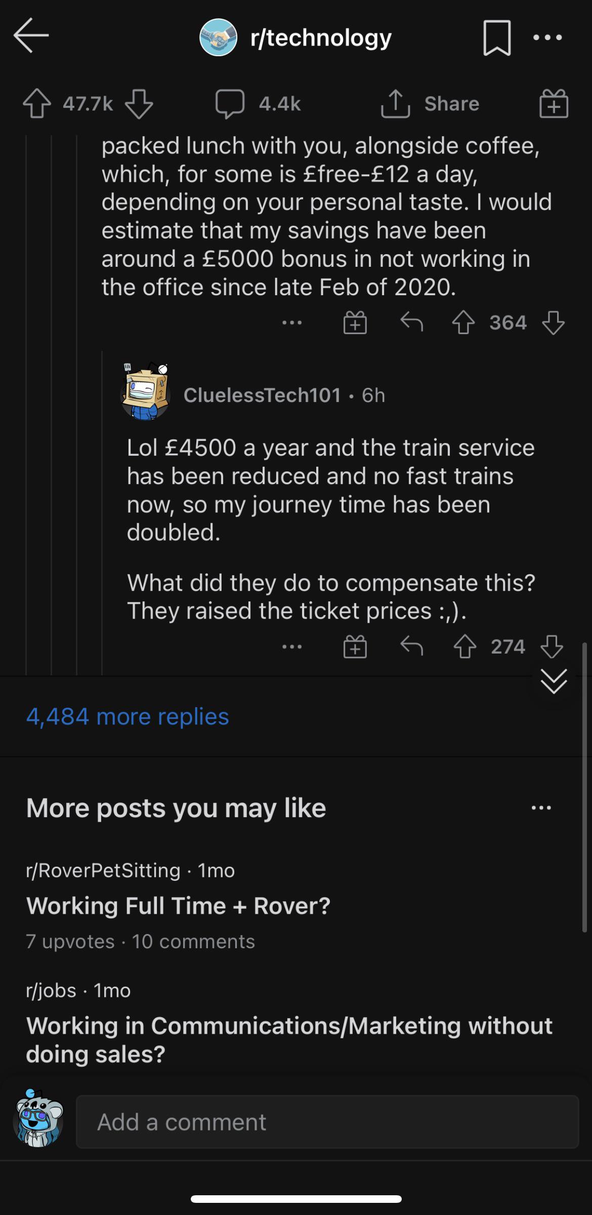 [iOS][2021.21.0] Reddit only displays one comment (and its replies
