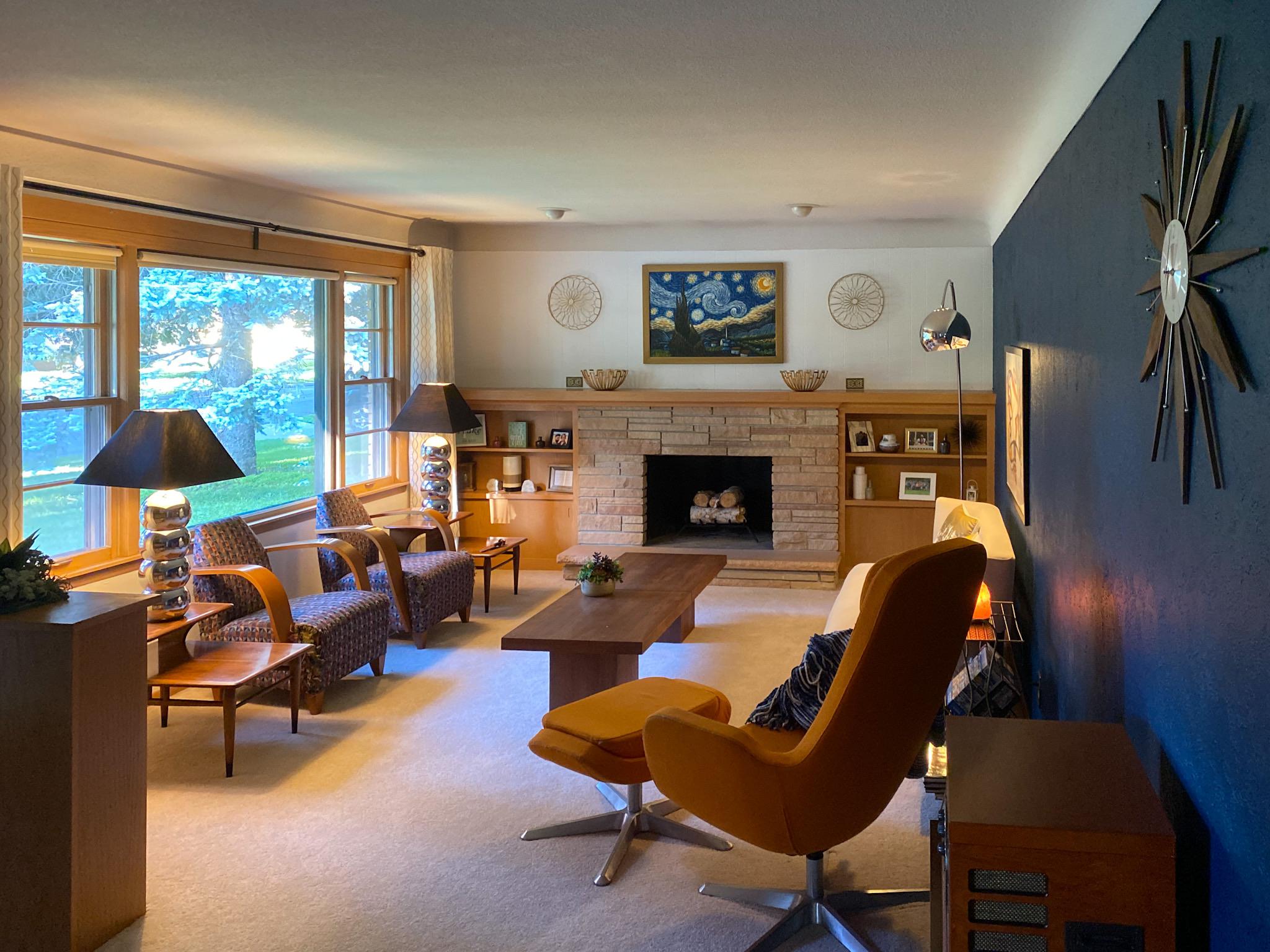 My living room. St. Paul Minnesota mid century modern r/AmateurRoomPorn