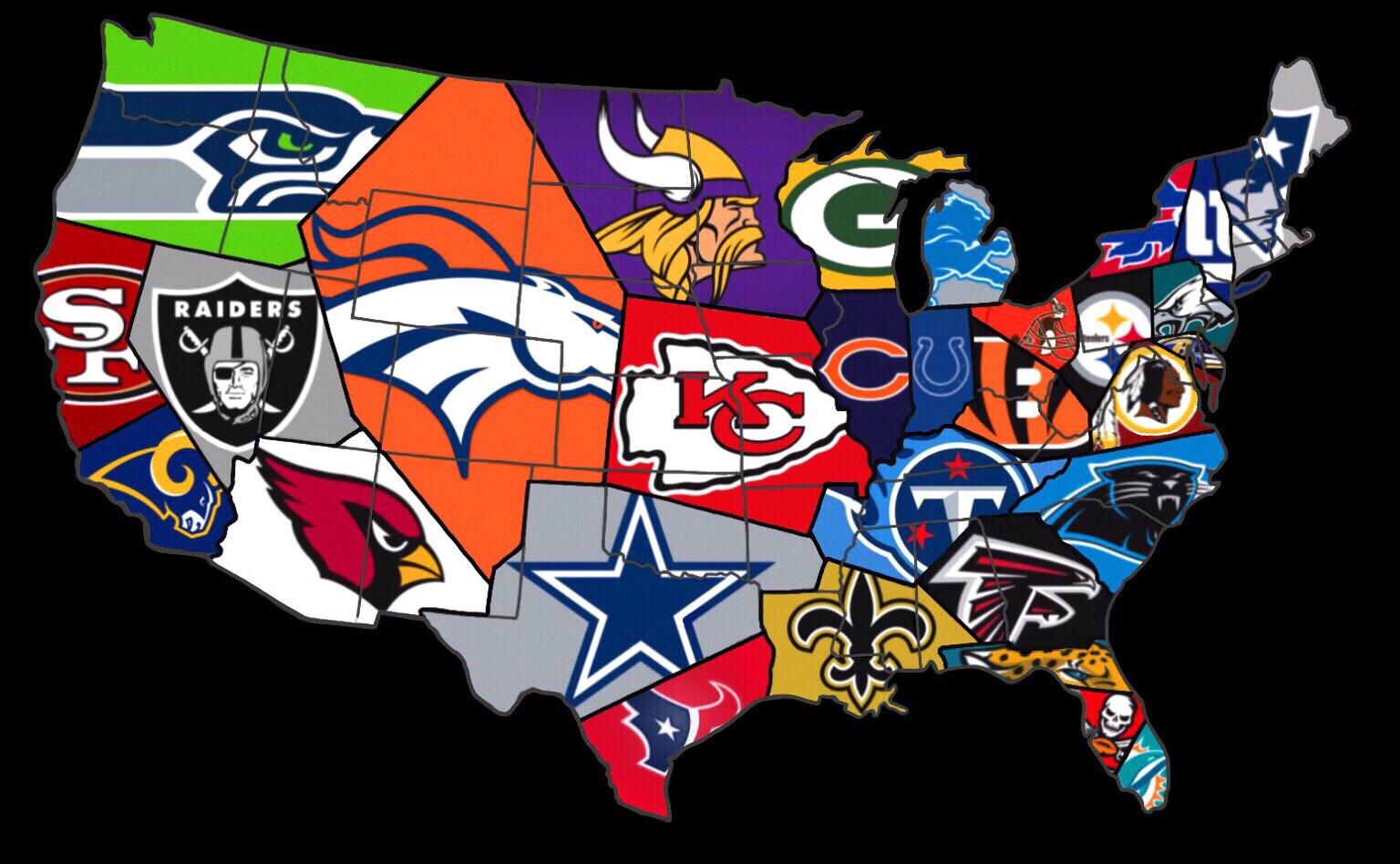 Nfl Teams Map