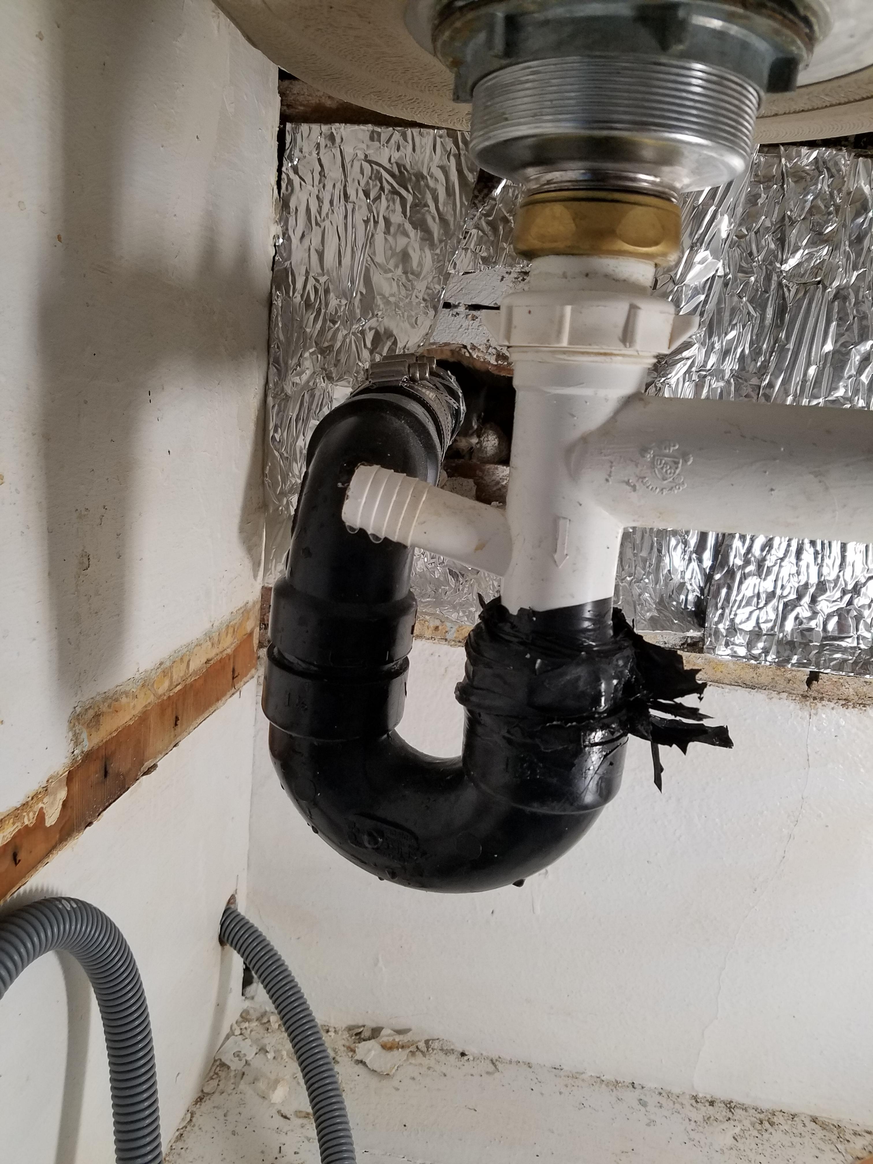 Electrical tape for the win... I hate you. r/Plumbing