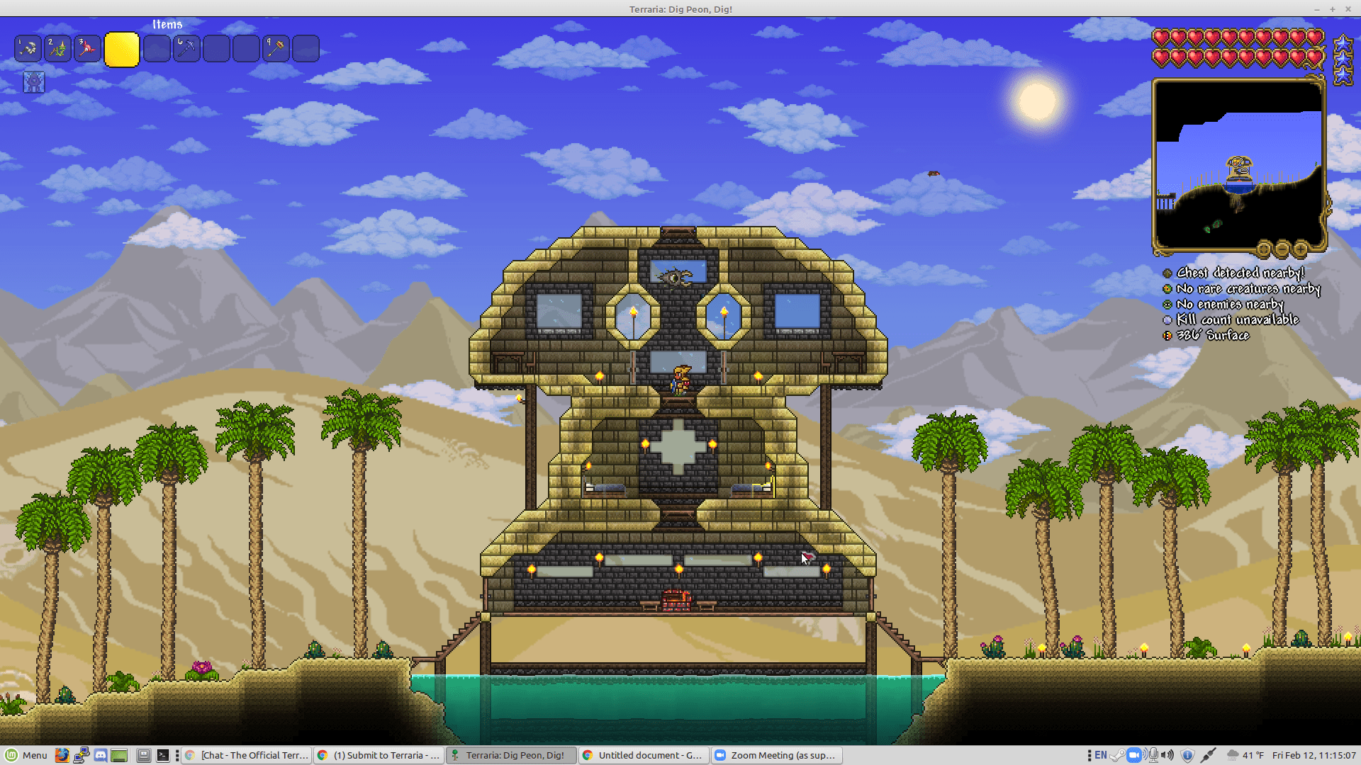 Desert Fishing Spot. Feedback appreciated! r/Terraria