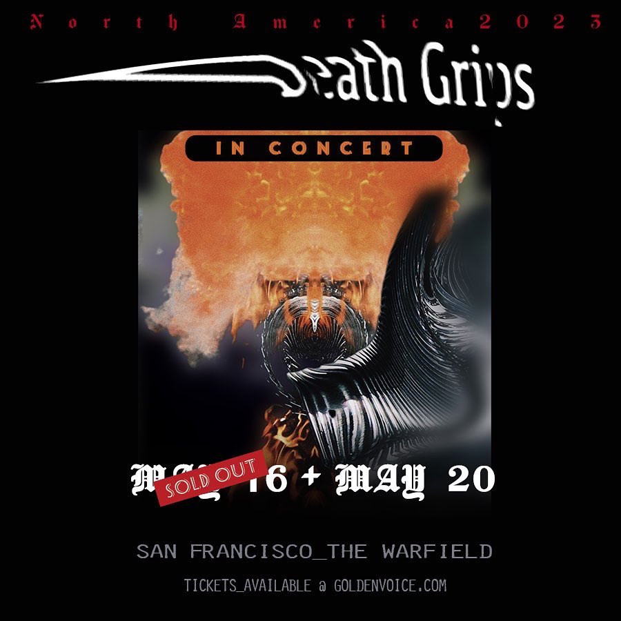 second date added for the warfield in SF, get tickets if you weren't