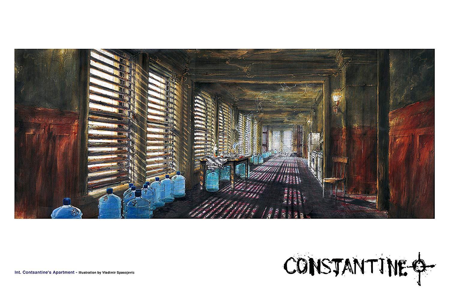 Just realized that the water bottles in Constantine’s apartment are