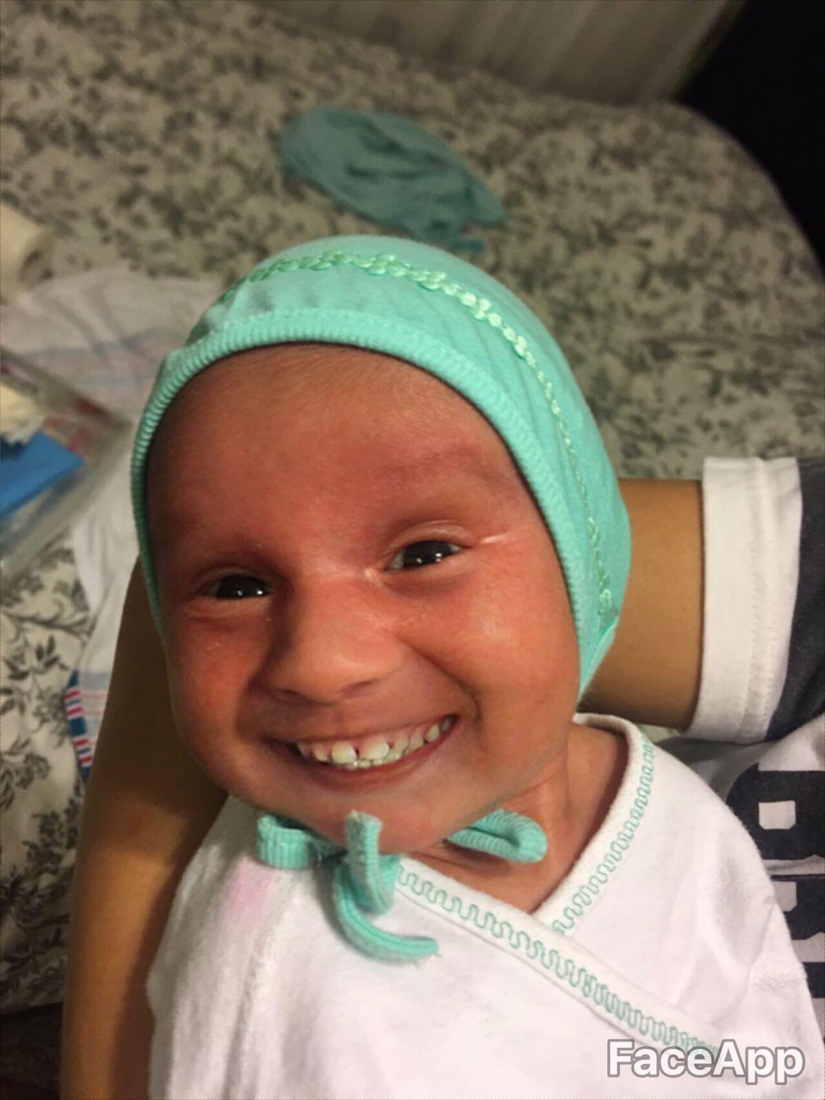 Tried smiling filter on my baby, thanks God they are born