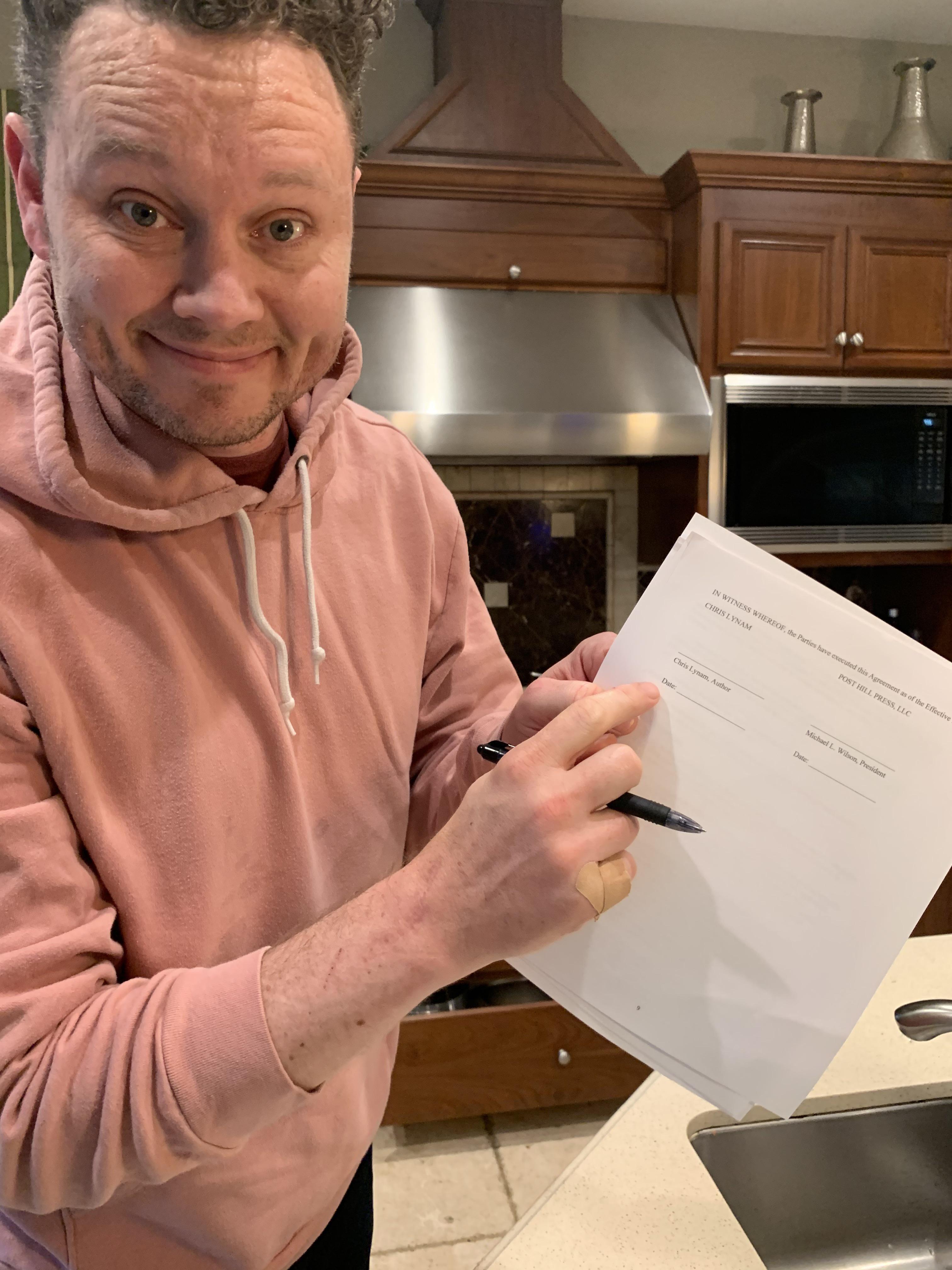 Just signed my publishing deal! Looking forward to connecting with the
