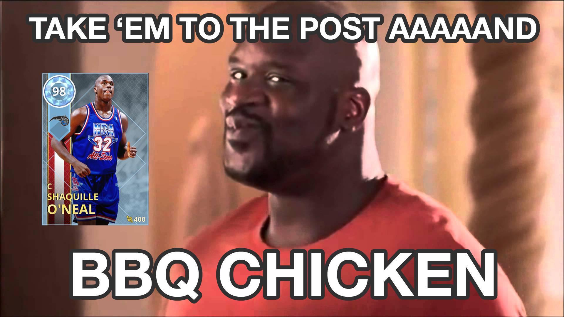 The BBQ Chicken "Shaq" is open for business r/NBA2k