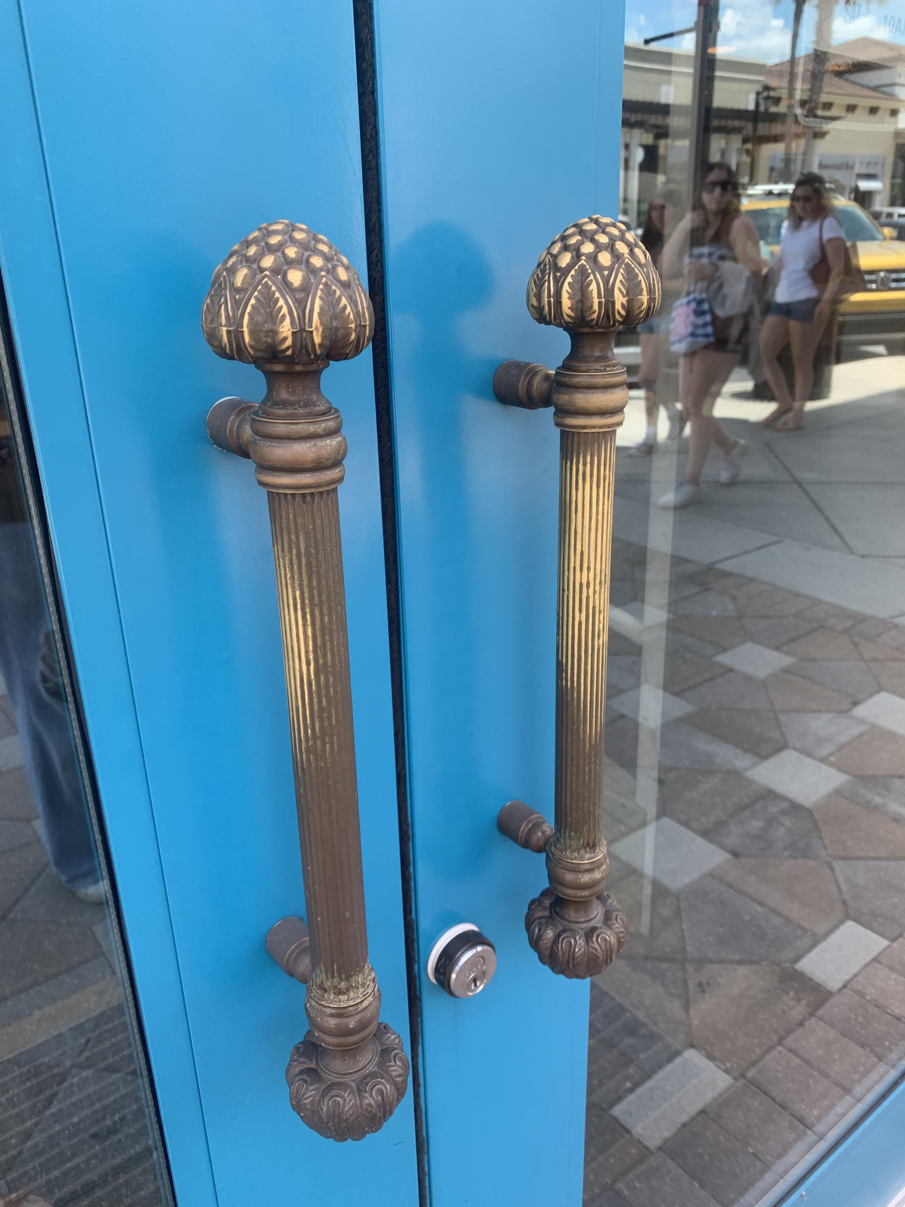 Door pulls on an Urban Outfitters. r/Wellworn