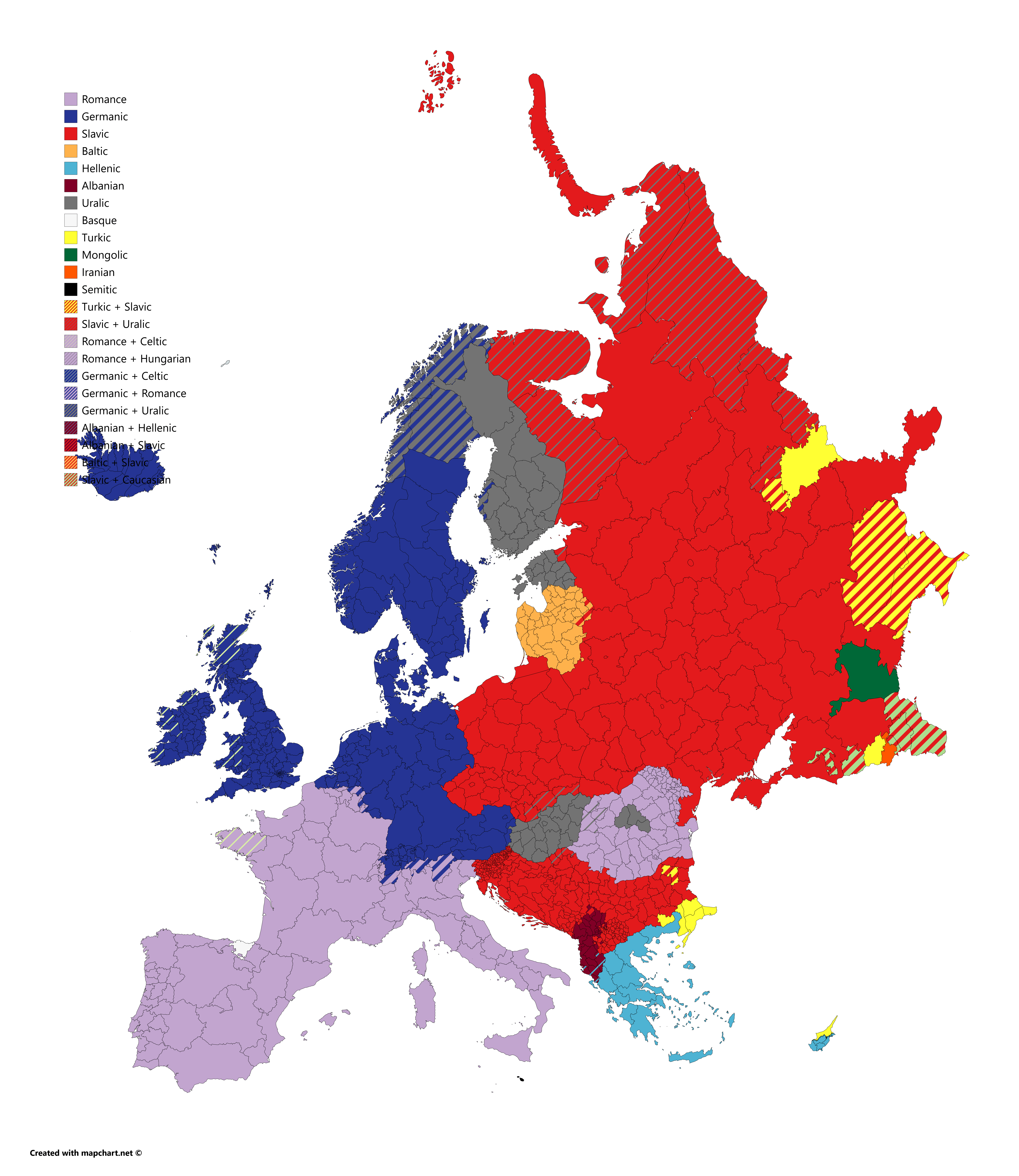 Template:Linguistic map of Europe Wikipedia