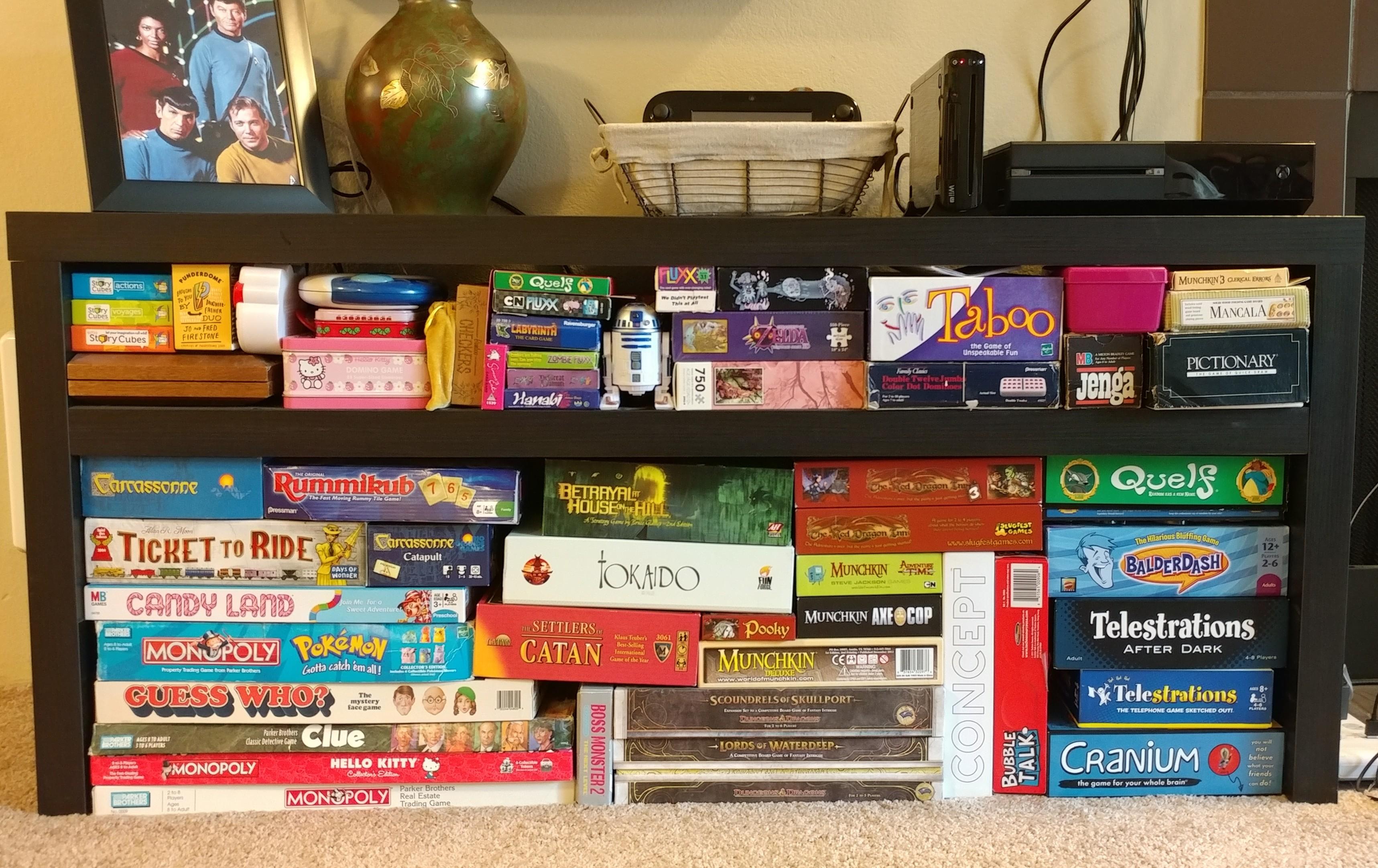 My board game collection perfectly fits r/mildlyinteresting