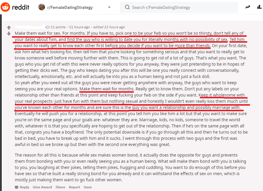 Woman encourages other women to date men, make them wait for sex on