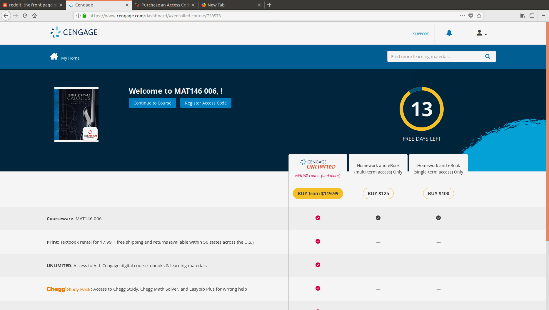 Having to pay for access to my homework : r/assholedesign