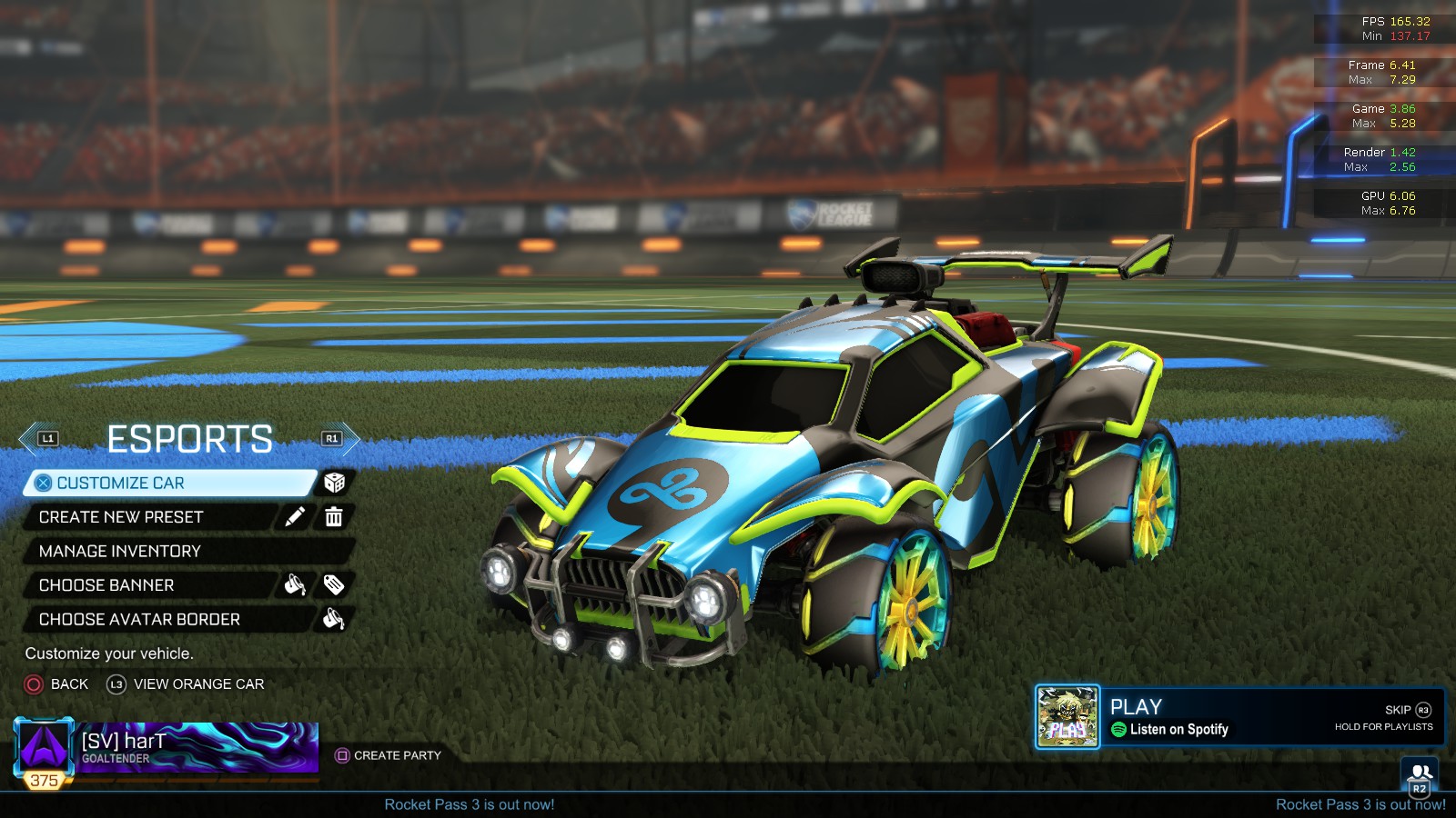 Simple (cheap) Lime Octane design for the Cloud9 decal r/RLFashionAdvice