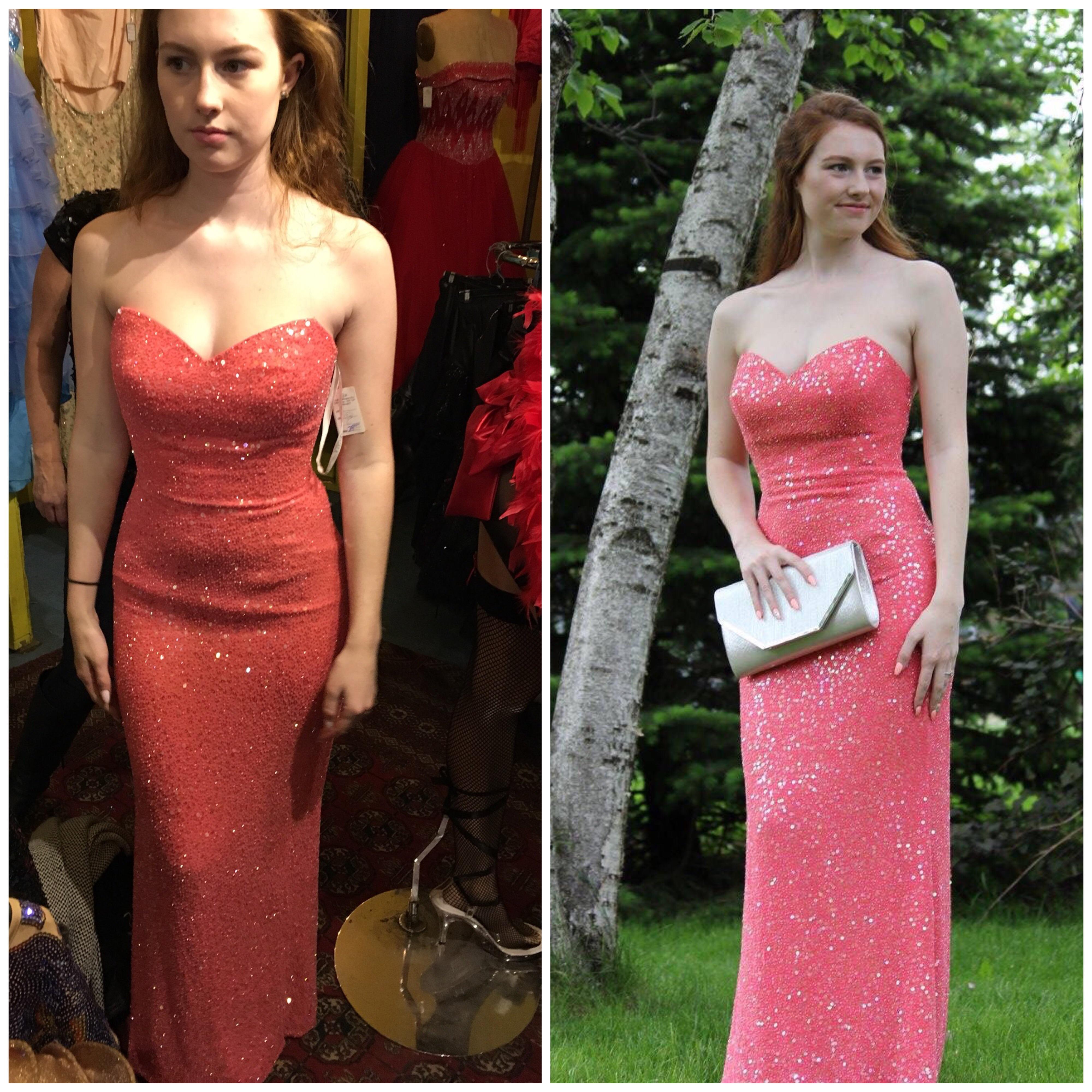 For my high school prom, I thrifted my dress at a local vintage shop in