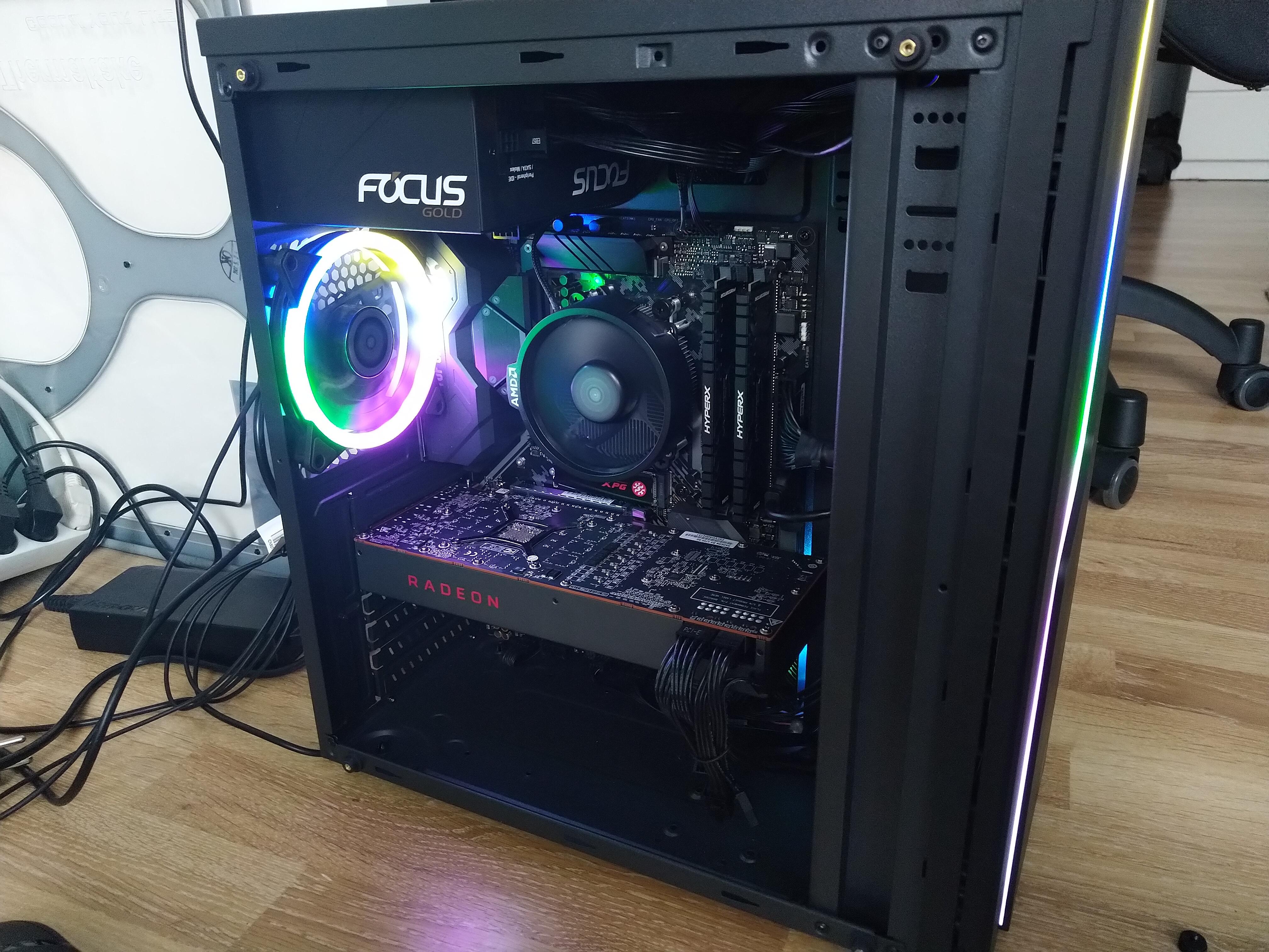 2nd AMD build for my friend in a row. Not even that hot and loud 😂 r
