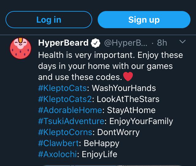 HyperBeard Codes! Tsuki EnjoyYourFamily r/TsukiAdventure