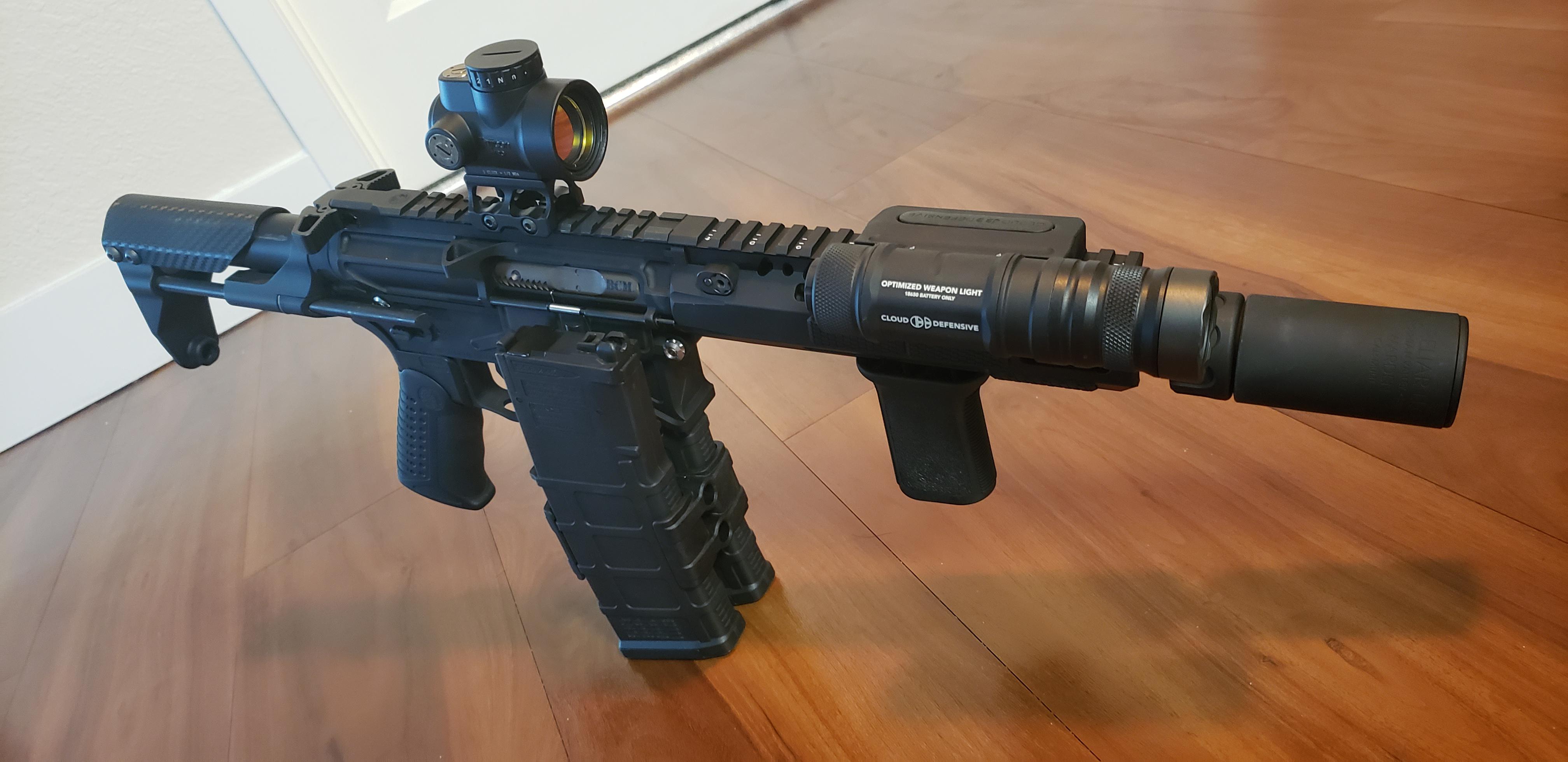 TM MWS GBBR 7" SBR build complete. Trijicon MRO, Cloud Defensive OWL