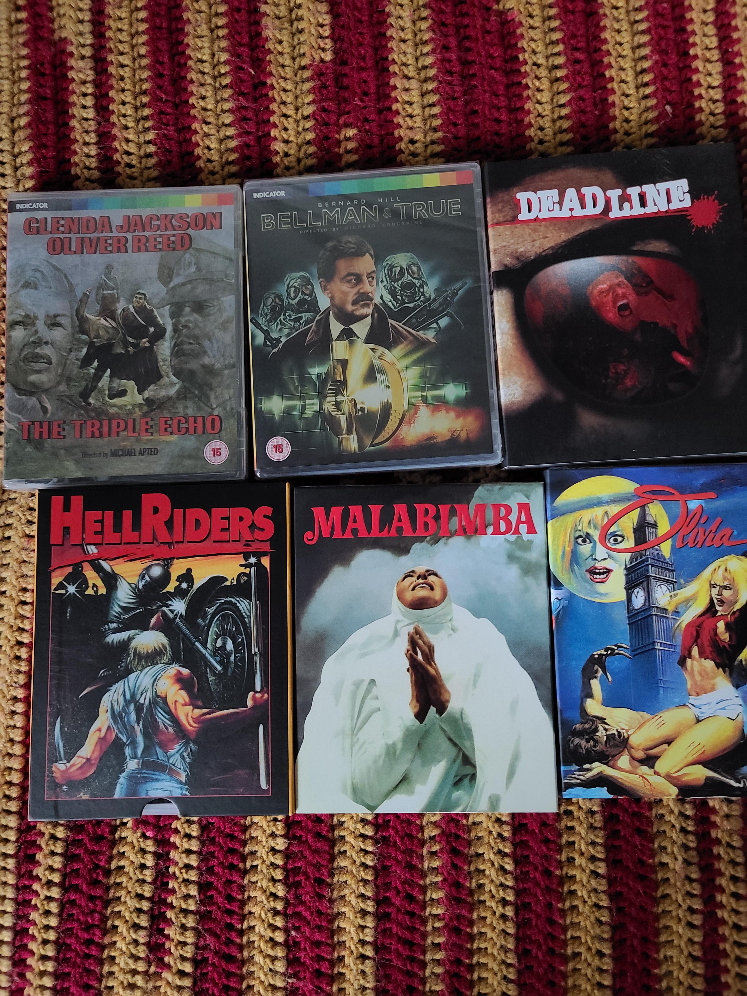 Vinegar Syndrome order plus a couple Indicator r/boutiquebluray