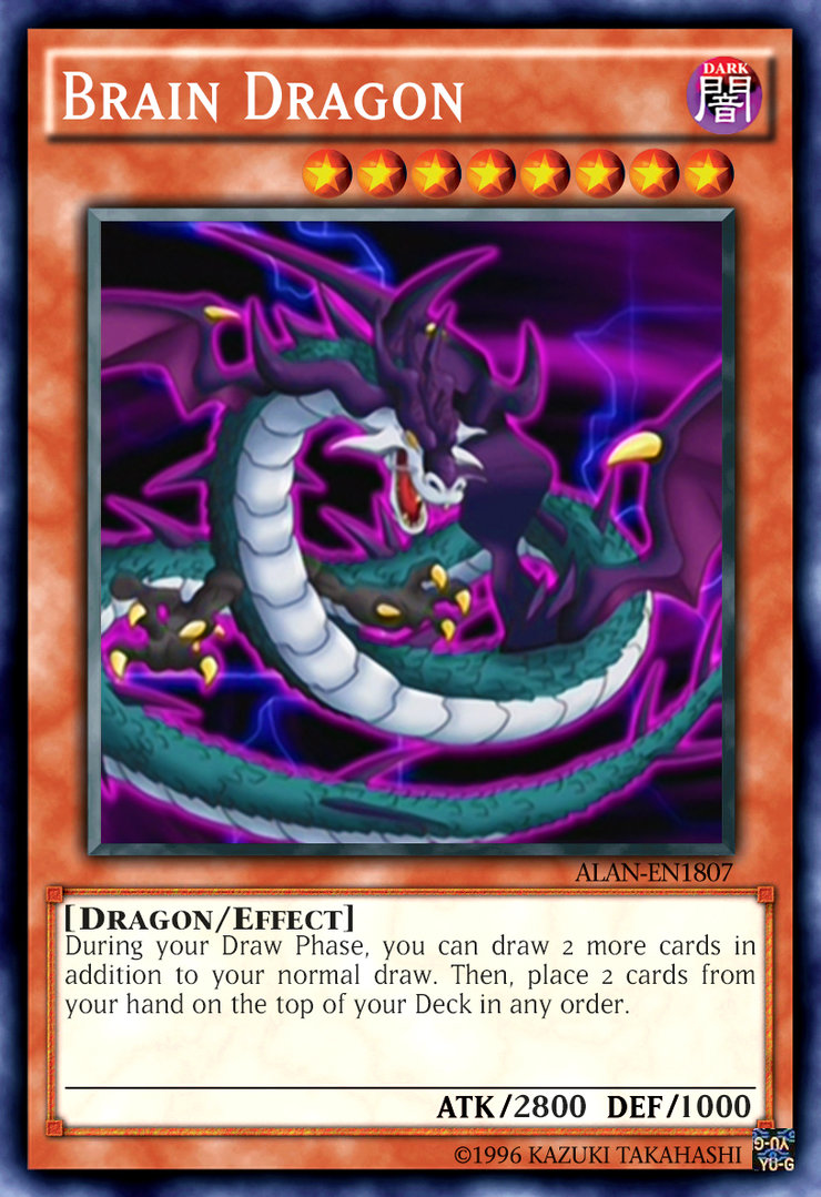 Anime card brain dragon yugioh