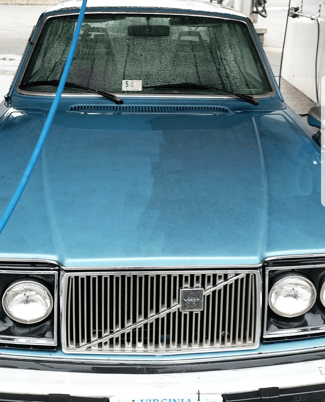 Wallace is currently undergoing cleaning. Several years of grime