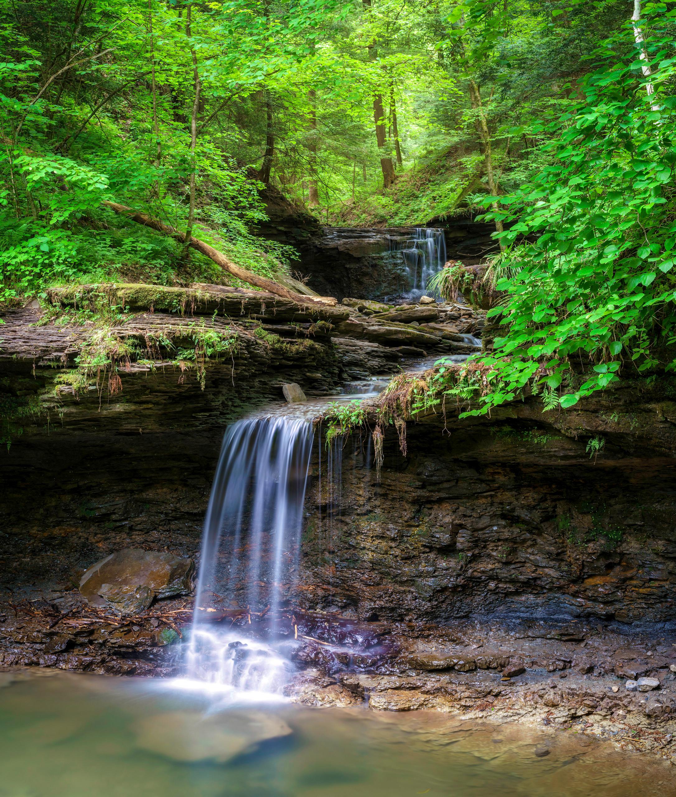 Waterfall at Piatt Park Labyrinth, Woodsfield Ohio. r/Ohio