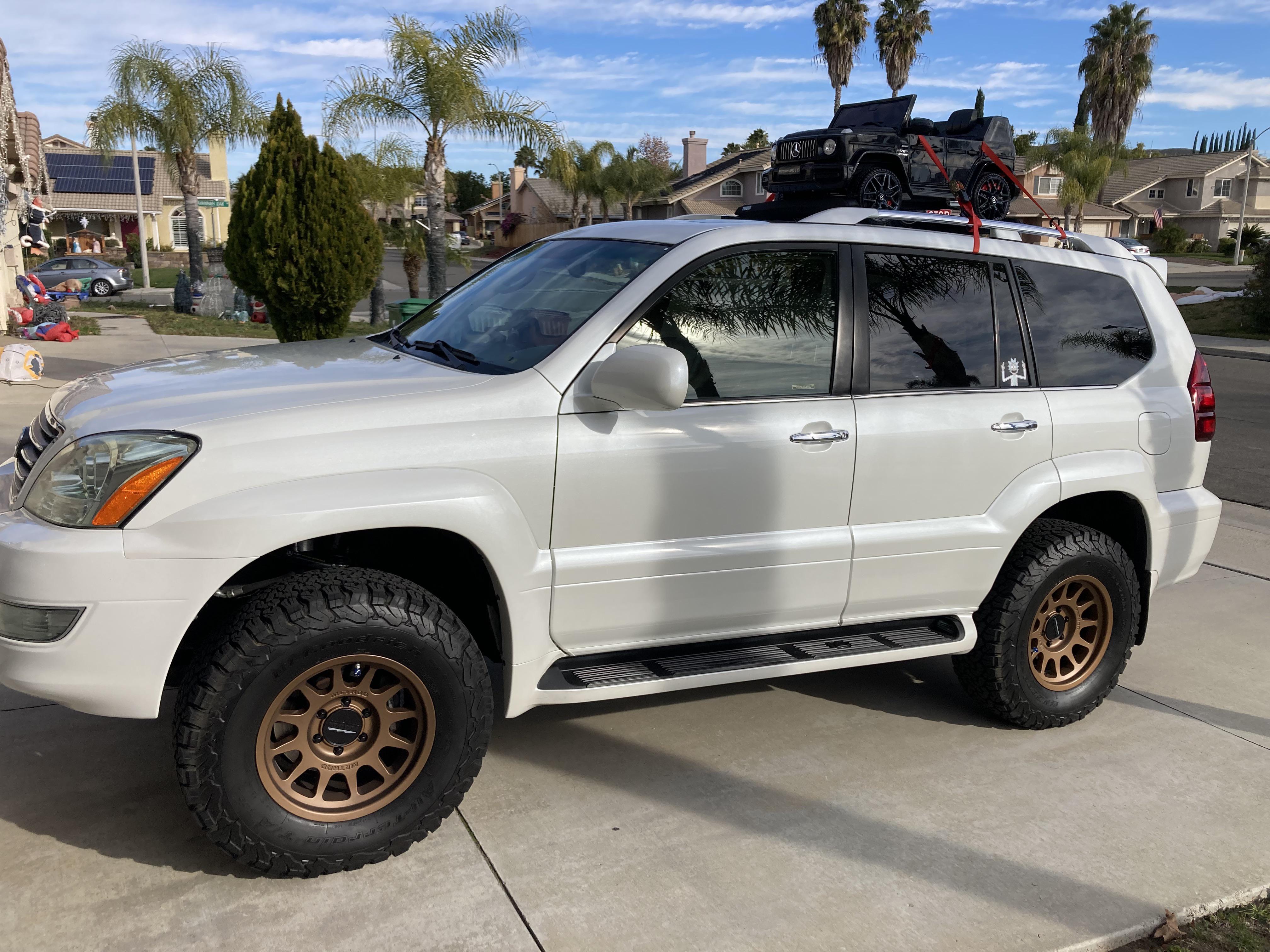 My 2009 GX 470 Icon Stage 5 with Method wheels. Pumped to join the sub