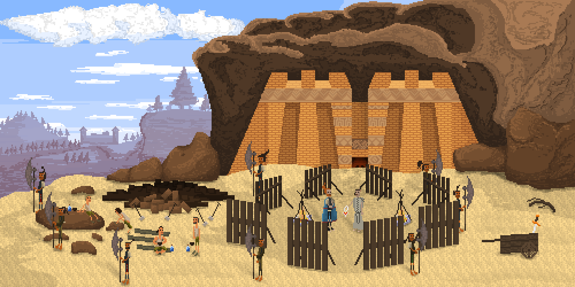 Gothic Pixel Art The Temple of Trelis worldofgothic