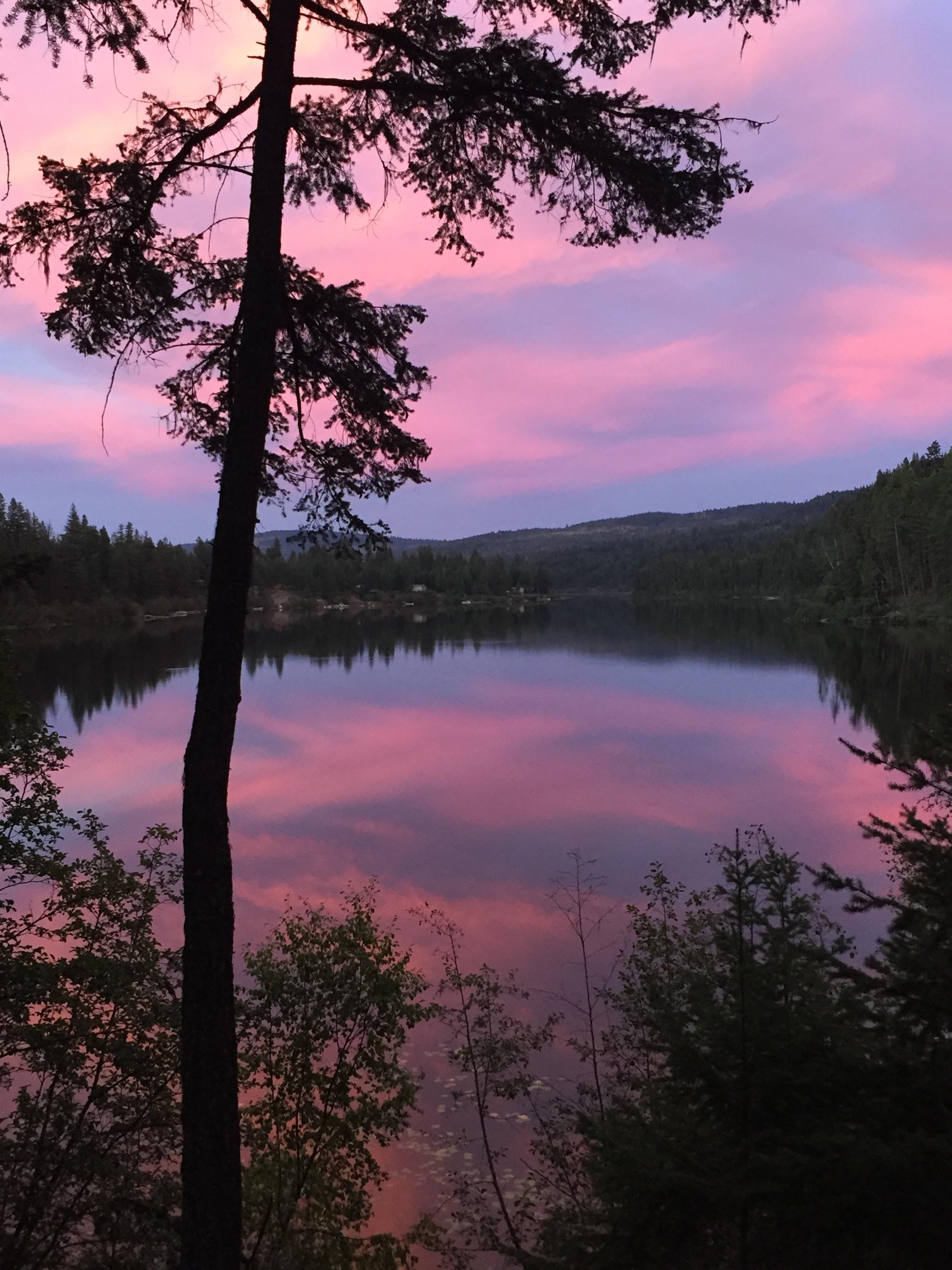 Sunset Young Lake BC r/Outdoors