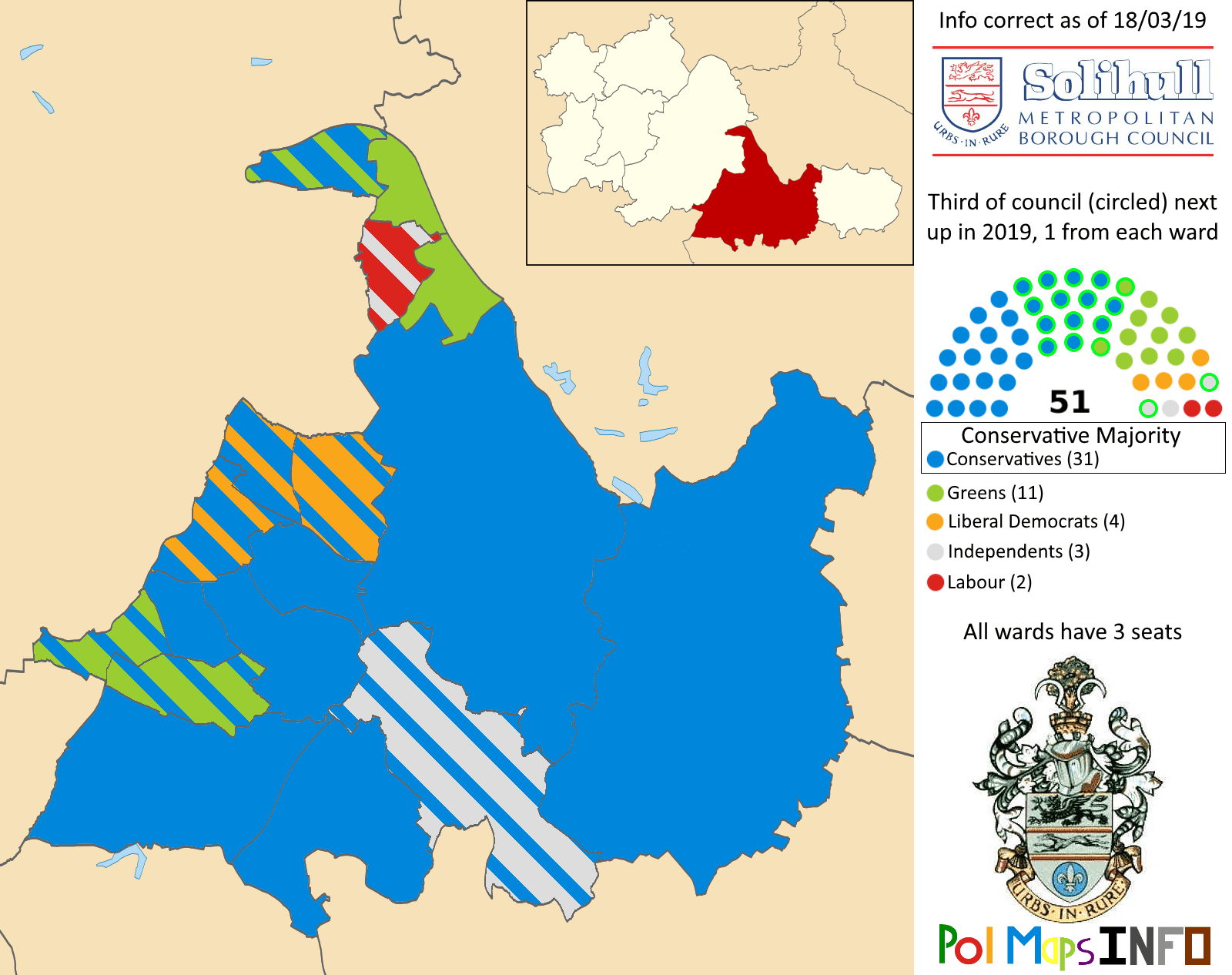 Solihull Borough Council, West Midlands, West Midlands. 18/03/2019 r