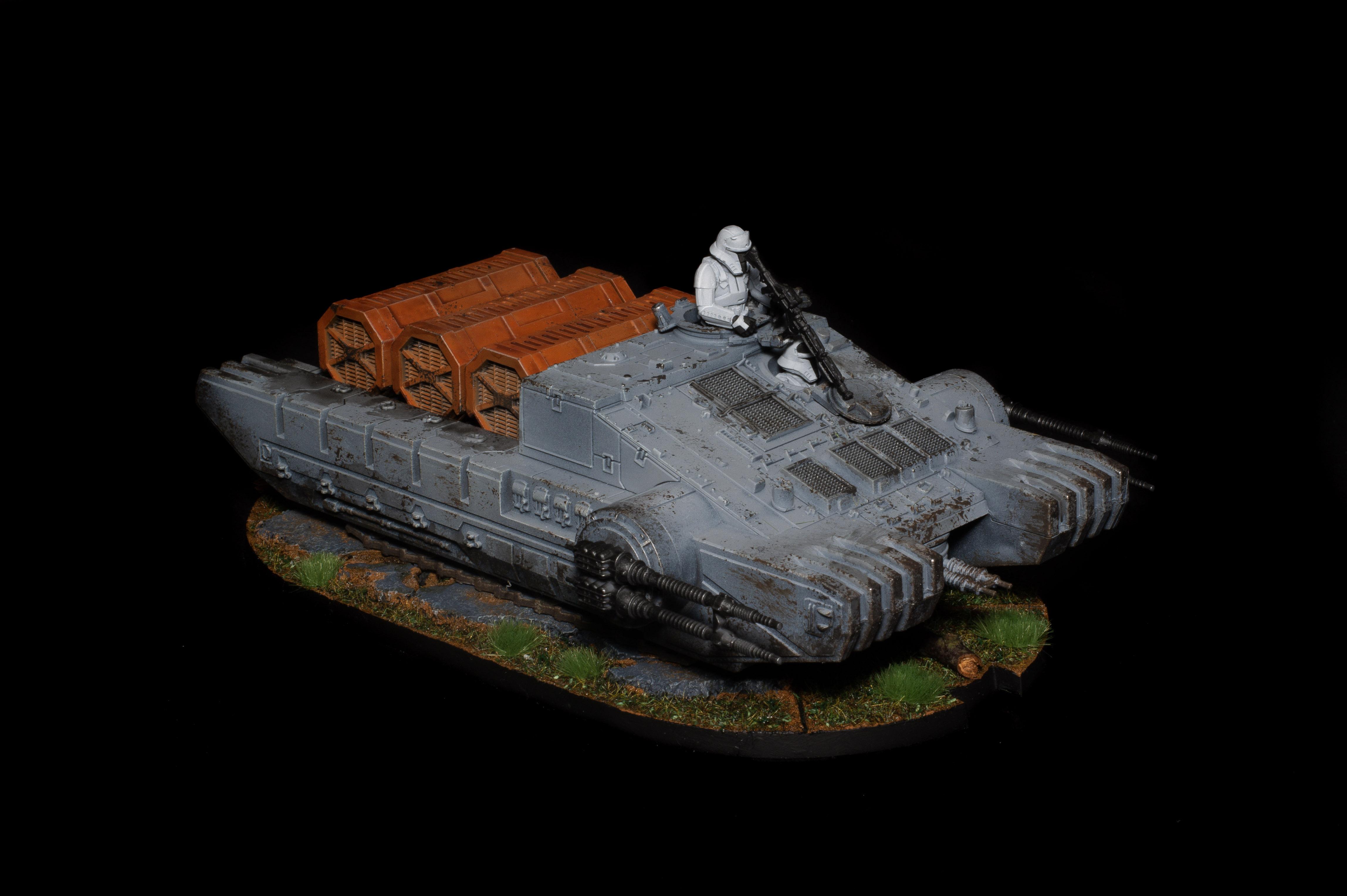 Star Wars Legion tank done. C&C More pictures in comments. r