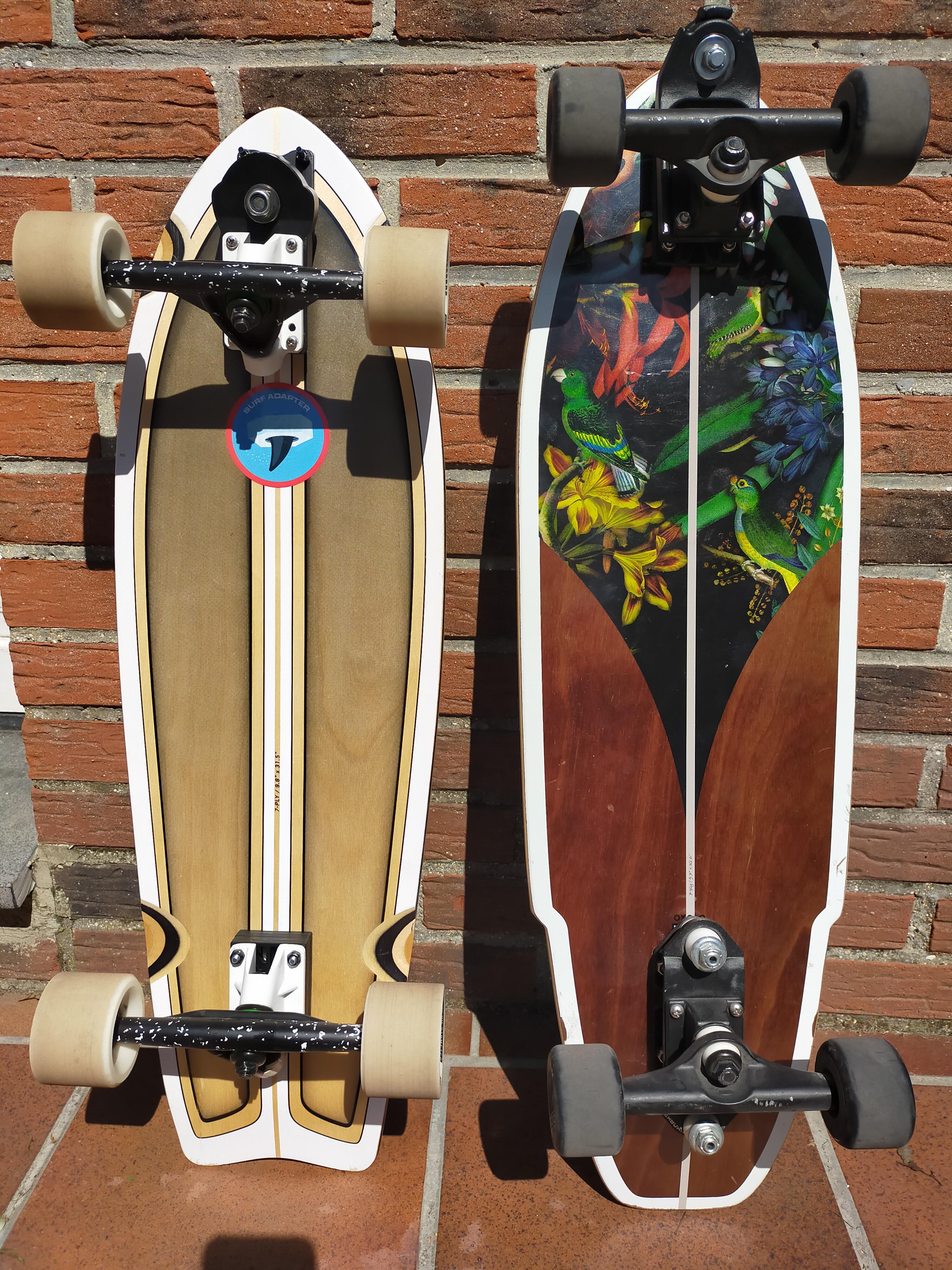 Oxelo skateboards I turned into surfskates. r/surfskate