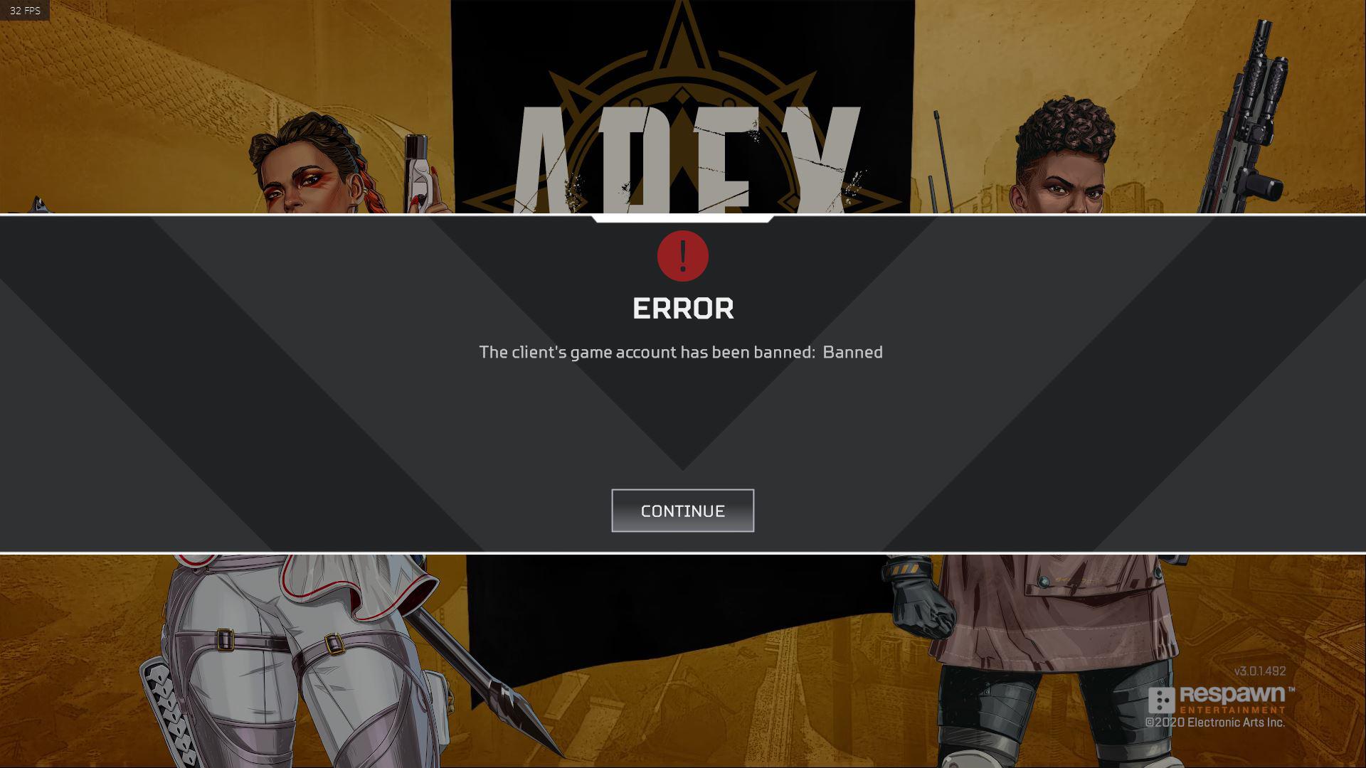 i got banned for no reason ( apexlegends