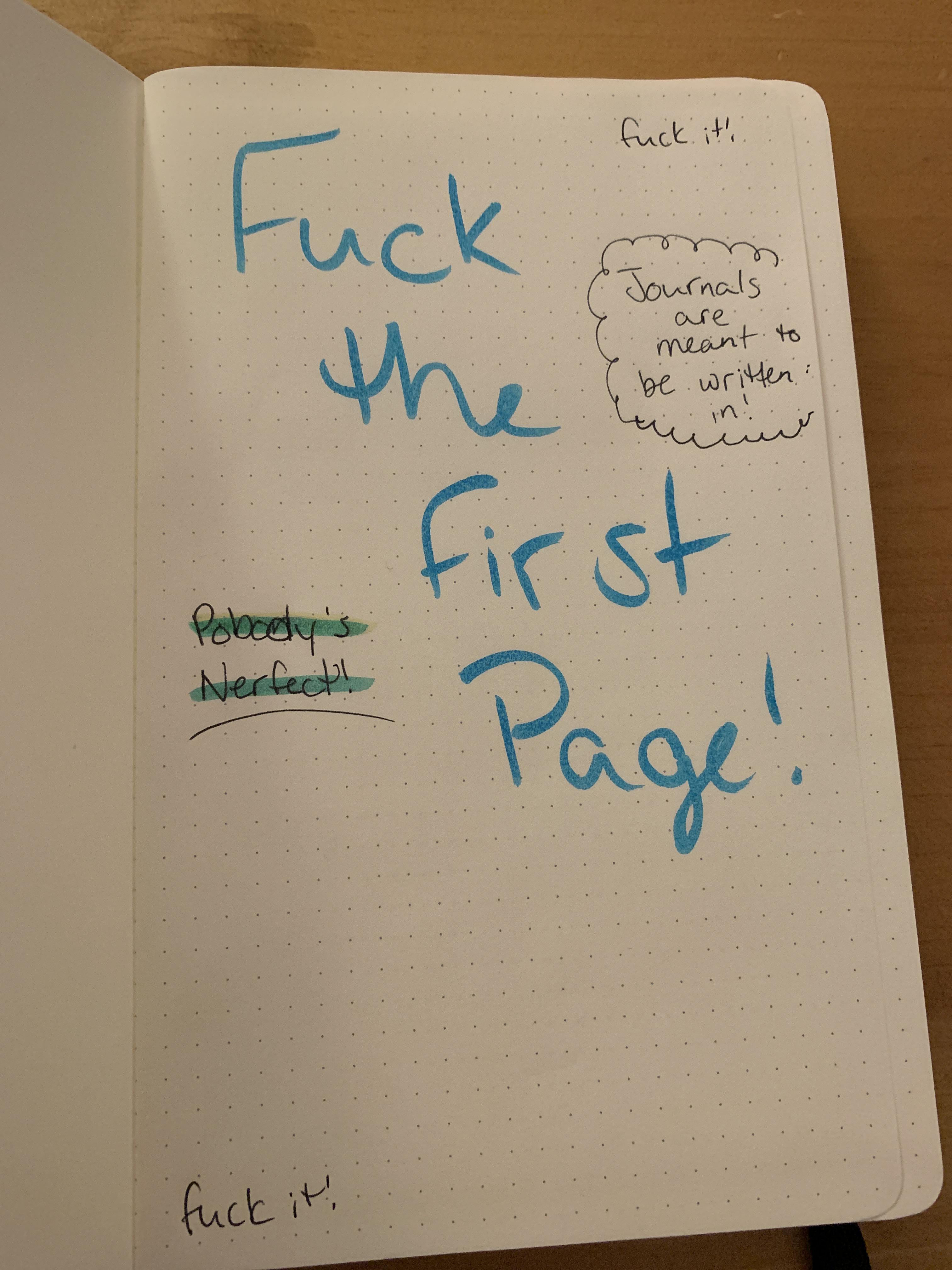 I got this beautiful new journal from my reddit secret Santa and I
