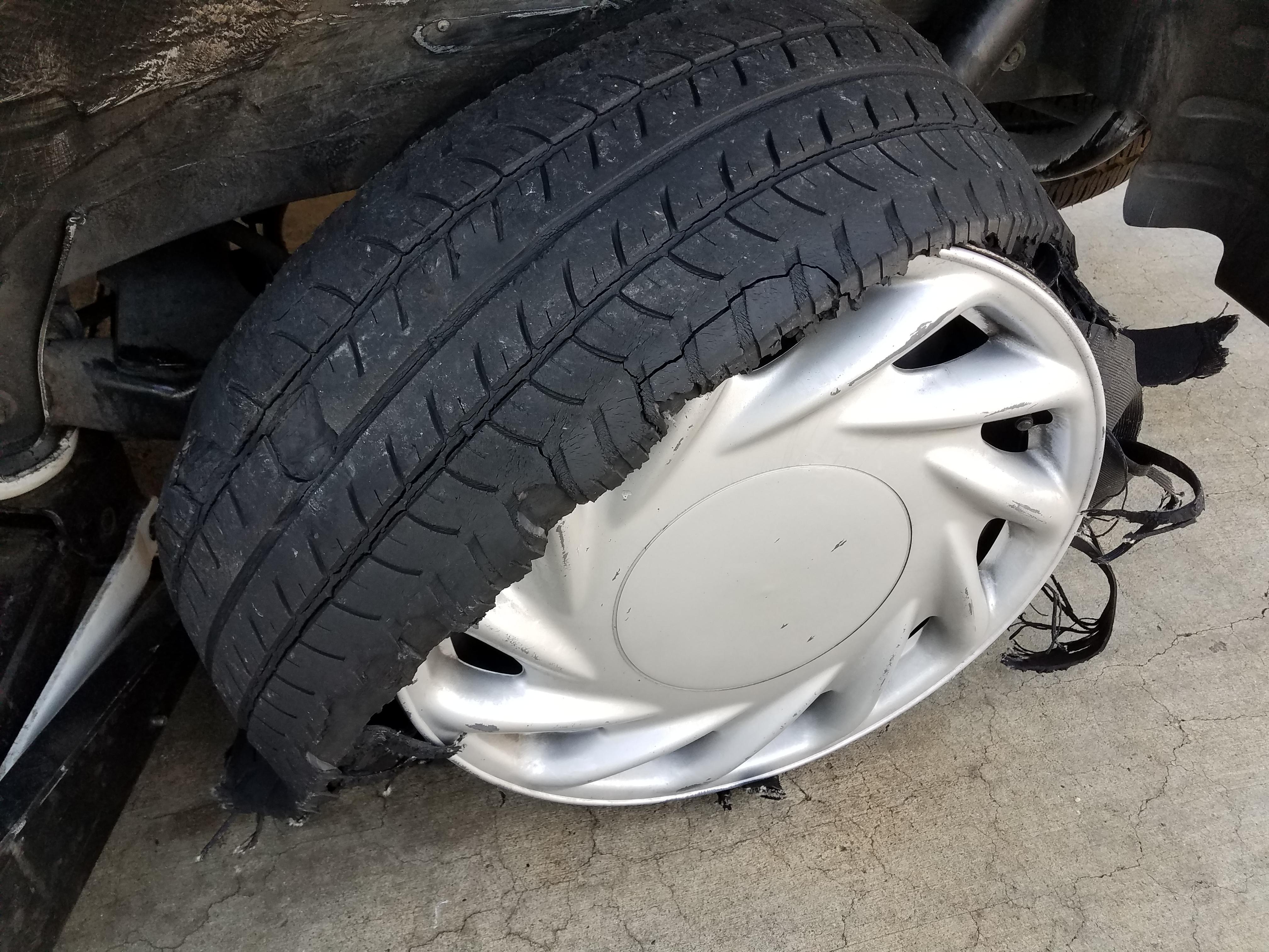 C/S stated he heard a pop and now cannot drive more than 10mph. 8 year